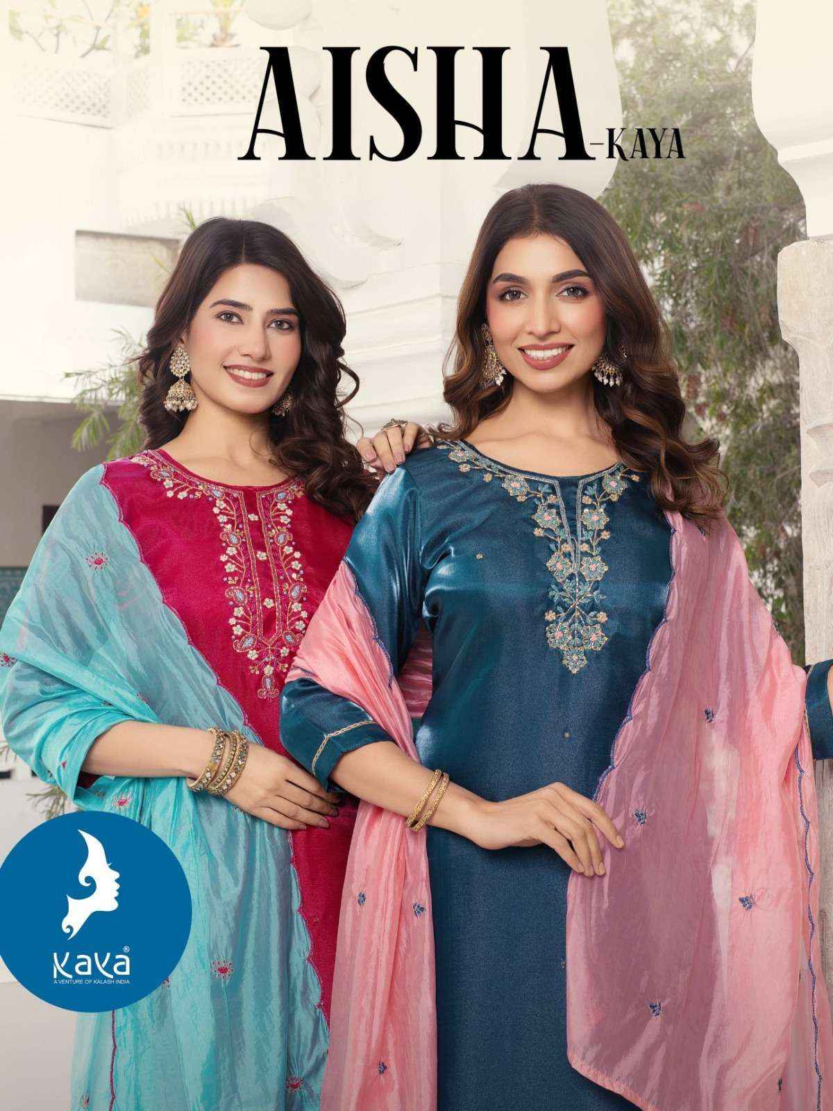 Kaya Aisha Premium Style Kurti Pant Dupatta Set Wholesale Rate ( 4 Pcs Catalog )