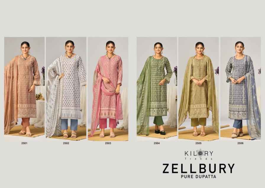 Kilory Trends Zellbury Lwan Cotton Dress Material Wholesale Price ( 6 Pcs Catalogue )