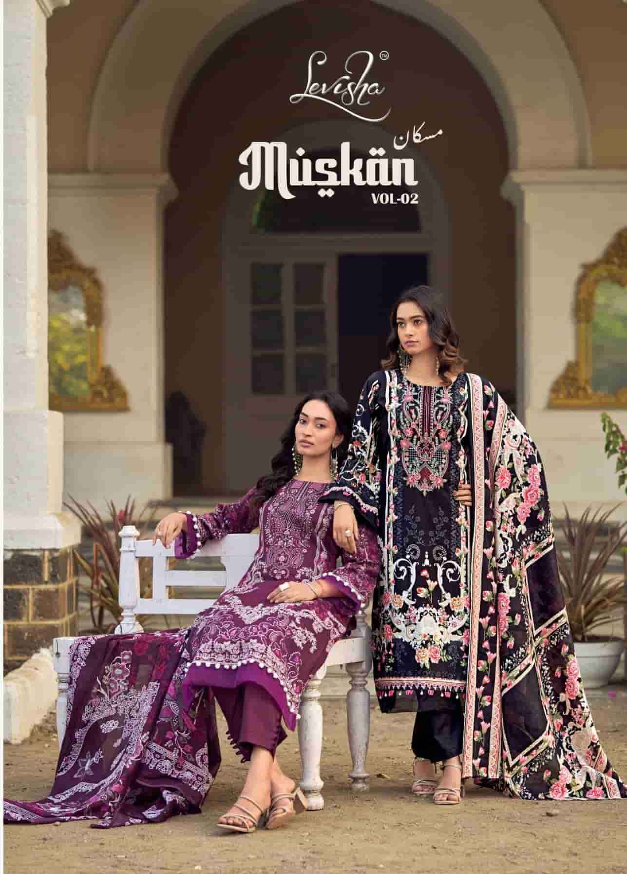Levisha Muskan Vol 2 Exclusive Designs Cotton Salwar Kameez Wholesale Rate ( 8 Pcs Catalog )
