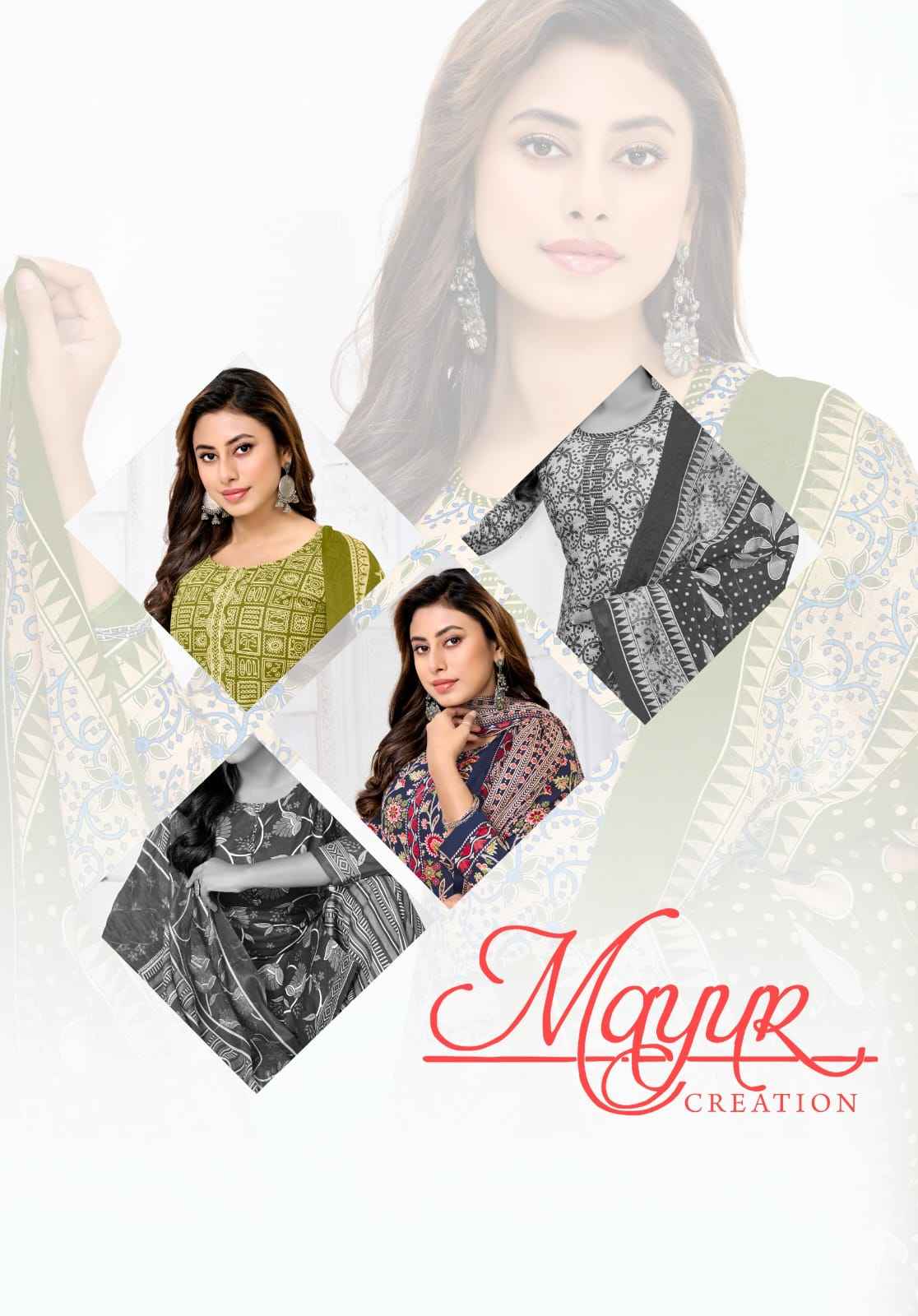 Mayur Traditional vol-10 Pure Cotton Salwar Suits Wholesale Rate ( 10 Pcs Catalog )