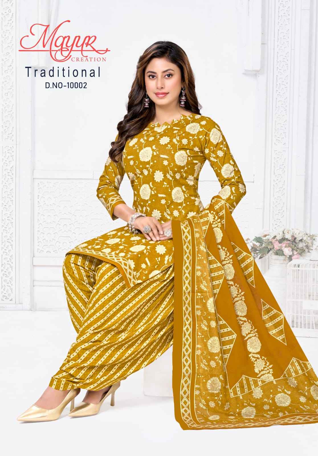 Mayur Traditional vol-10 Pure Cotton Salwar Suits Wholesale Rate ( 10 Pcs Catalog )