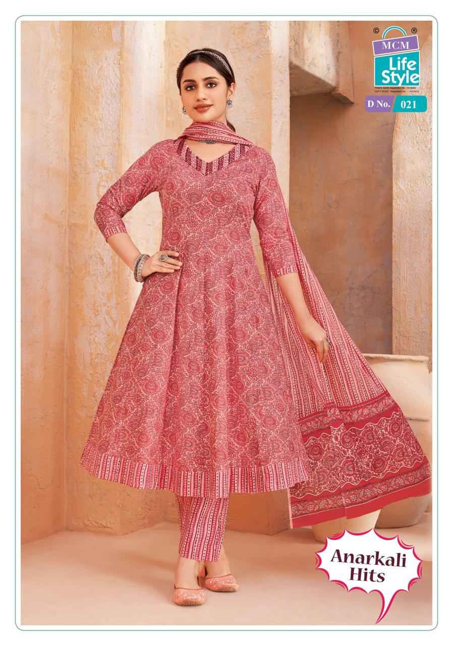 MCM Anarkali Hits Vol-1 Anarkali Style Kurti Pant With Dupatta Wholesale Rate ( 10 Pcs Catalog )