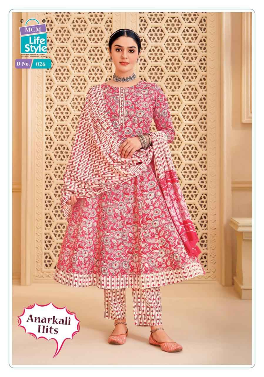 MCM Anarkali Hits Vol-1 Anarkali Style Kurti Pant With Dupatta Wholesale Rate ( 10 Pcs Catalog )