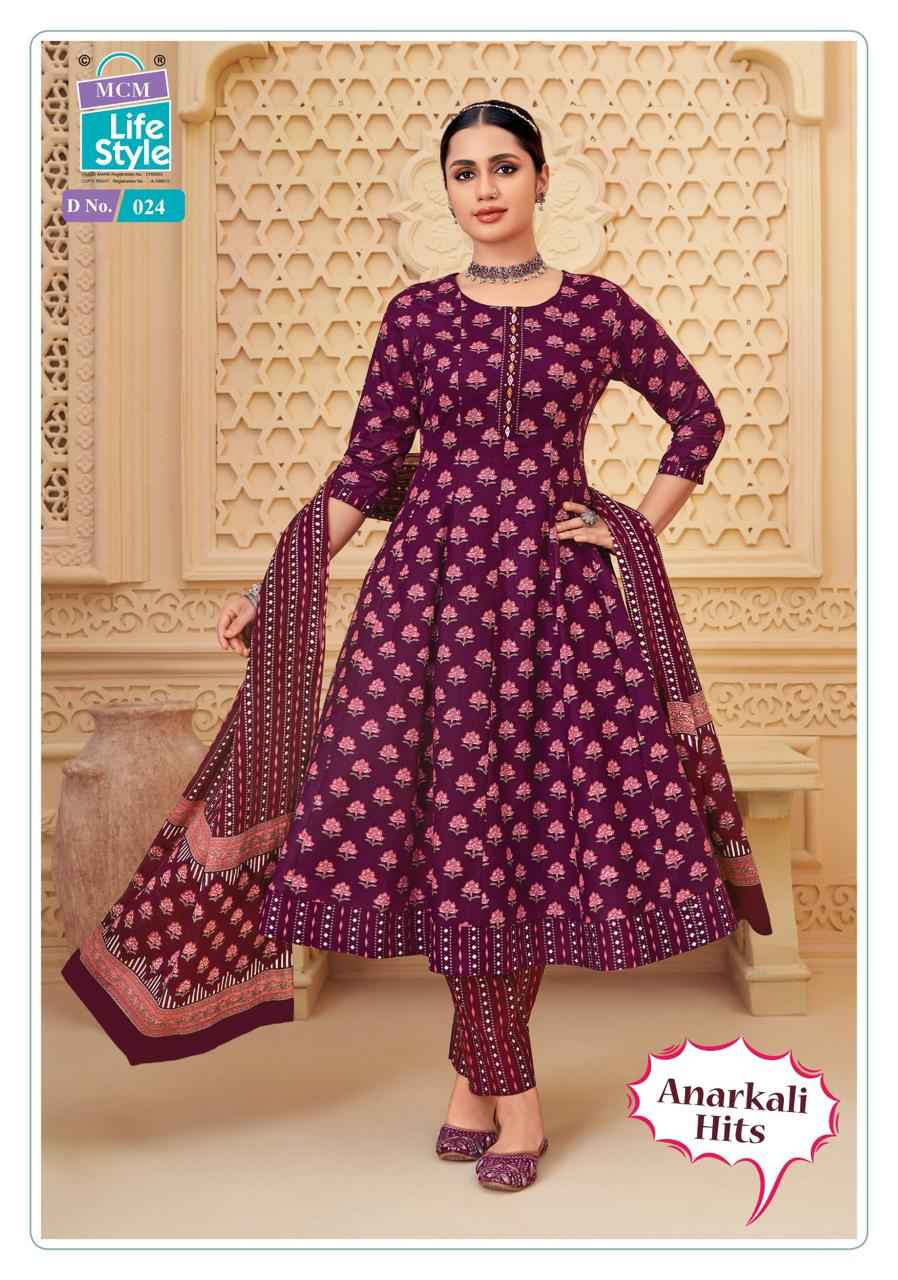 MCM Anarkali Hits Vol-1 Anarkali Style Kurti Pant With Dupatta Wholesale Rate ( 10 Pcs Catalog )