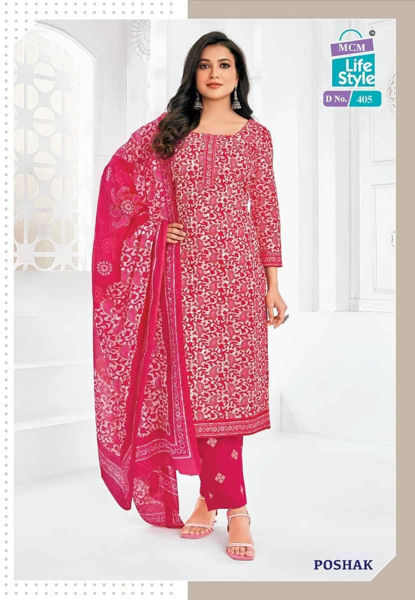 Mcm Poshak Vol-4 Pure Cotton Unstitched Dress Material Wholesale Price ( 10 Pcs Catalogue )
