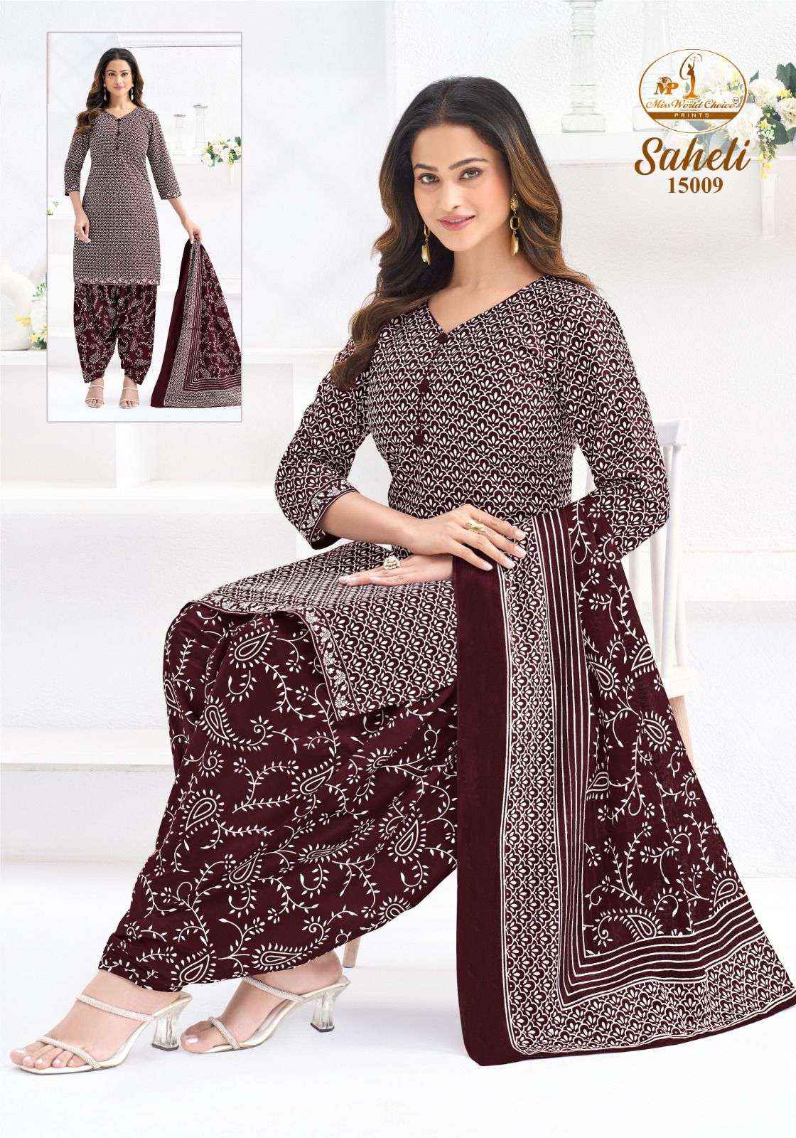 Miss World Saheli Vol 15 Cotton Readymade Suit Wholesale Price ( 10 Pcs Catalogue )