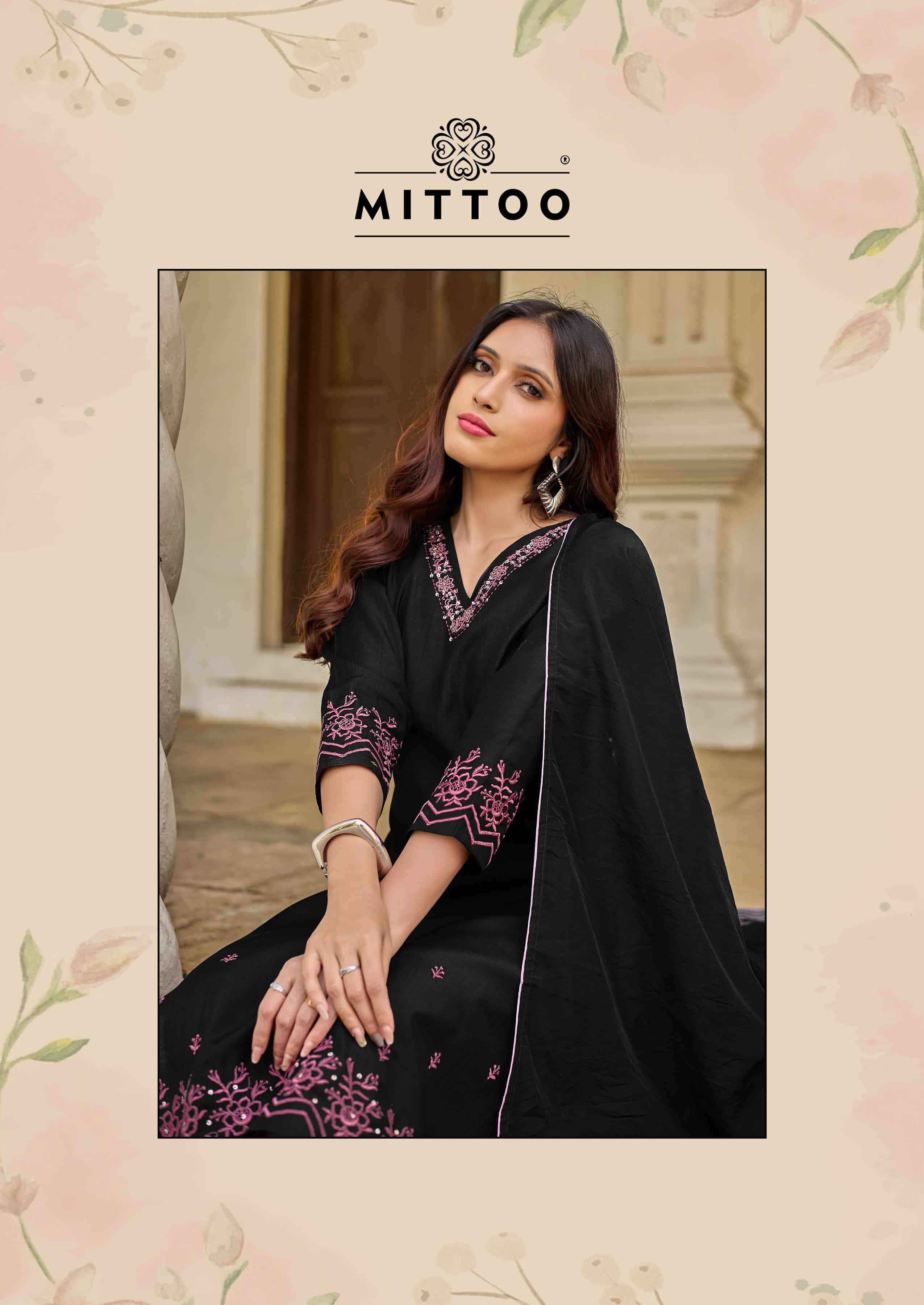 Mittoo Roopkala Premium Designs Kurti Bottom Dupatta Wholesale Rate ( 6 Pcs Catalog )
