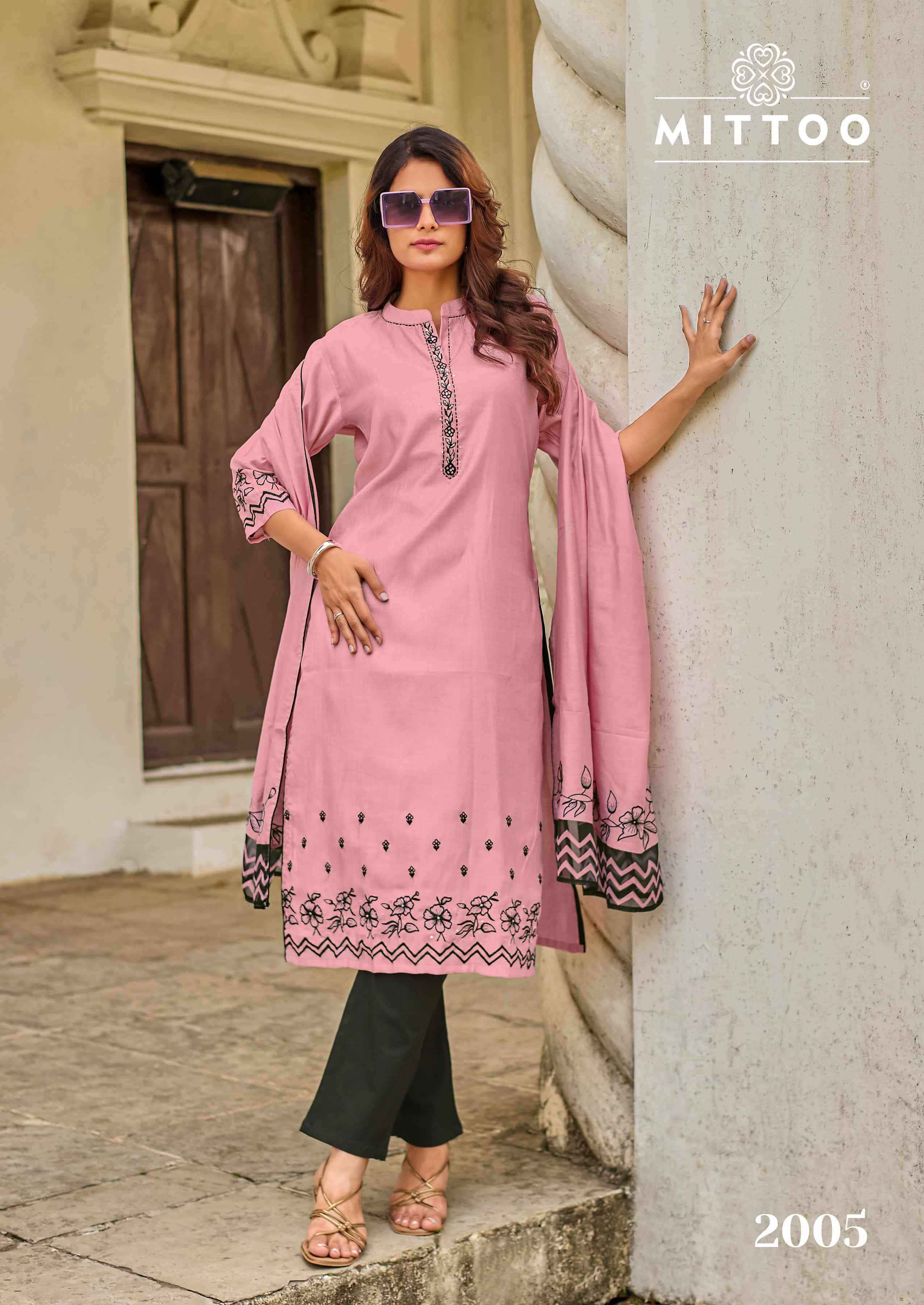 Mittoo Roopkala Premium Designs Kurti Bottom Dupatta Wholesale Rate ( 6 Pcs Catalog )