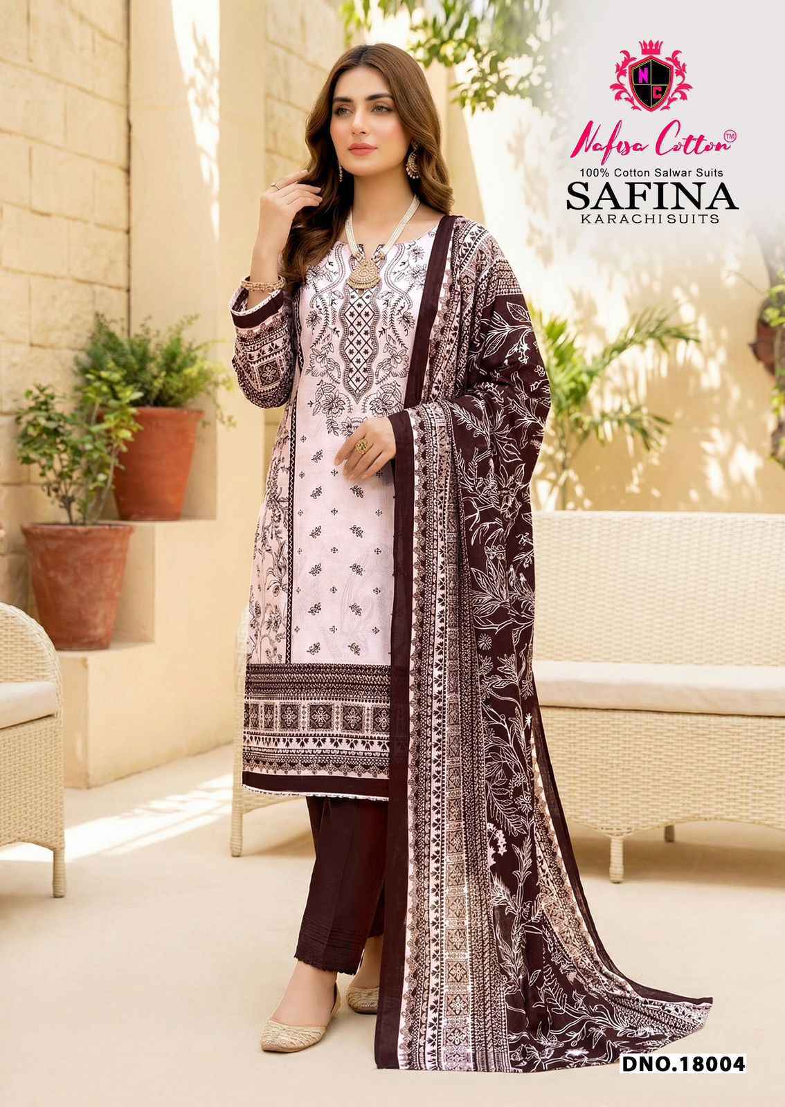 Nafisa Cotton Safina Vol 18 Cotton Salwar Kameez Wholesale Rate ( 6 Pcs Catalog )