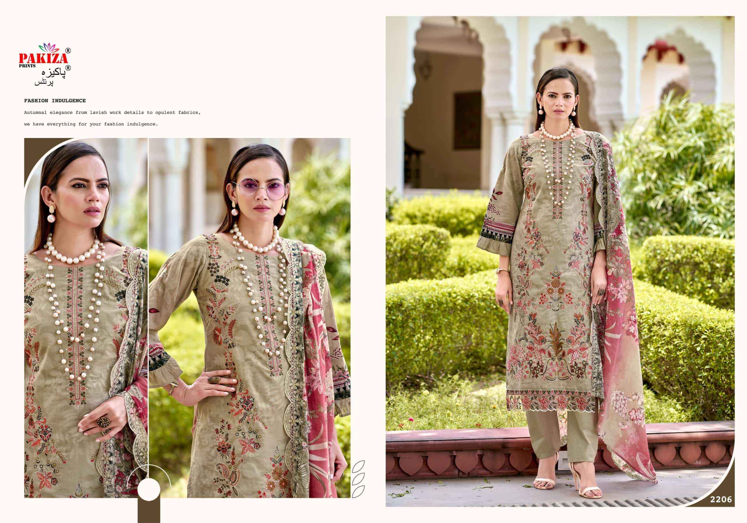 Pakiza Prints Farah Vol 22 Lawn Cotton Dress Material Wholesale Price ( 10 Pcs Catalogue )