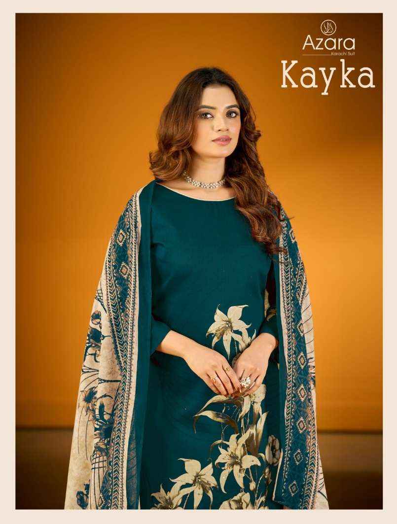 RADHIKA FASHION AZARA KAYKA D NO 1203 JAM COTTON SUITS ( 4 PCS CATALOGUE )