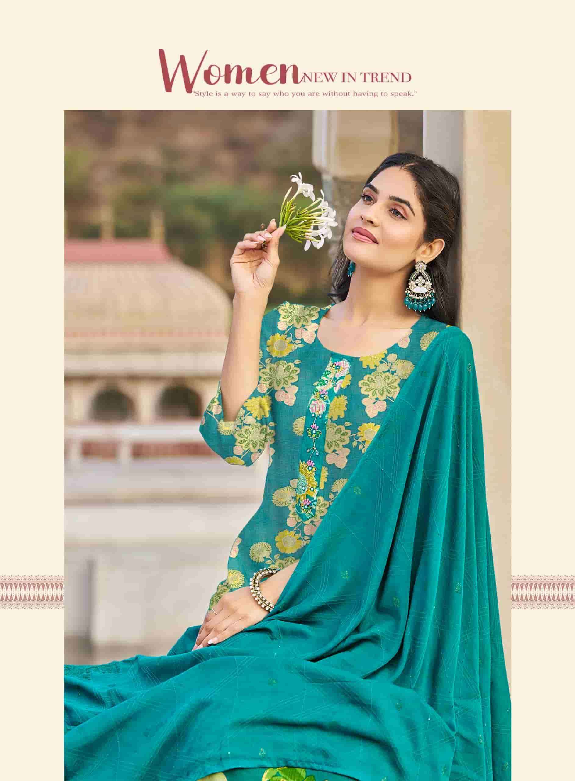 Radhika Lifestyle Alexa Vol 7 Premium Top Bottom Dupatta Set Wholesale Rate ( 8 Pcs Catalog )