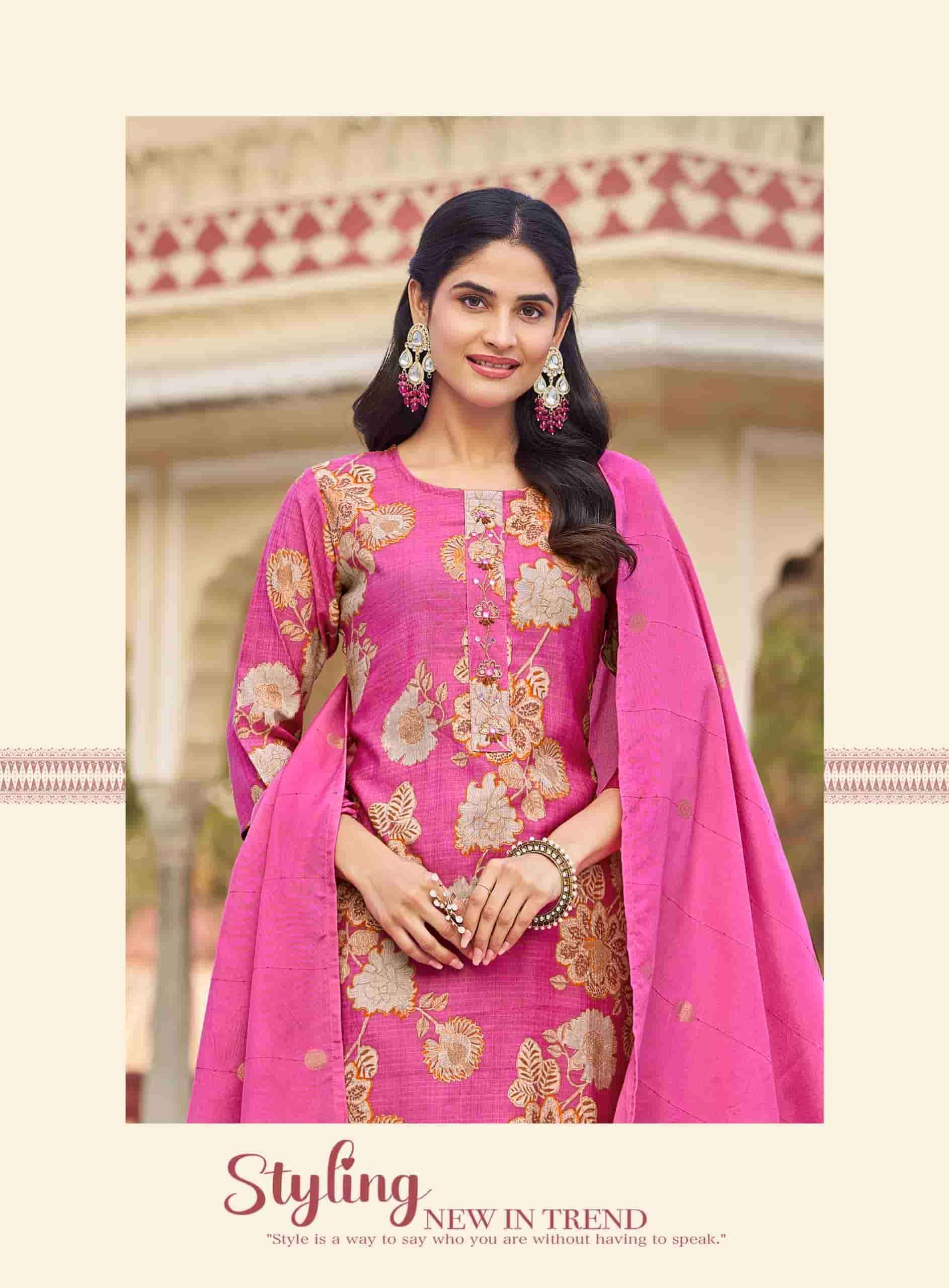 Radhika Lifestyle Alexa Vol 7 Premium Top Bottom Dupatta Set Wholesale Rate ( 8 Pcs Catalog )