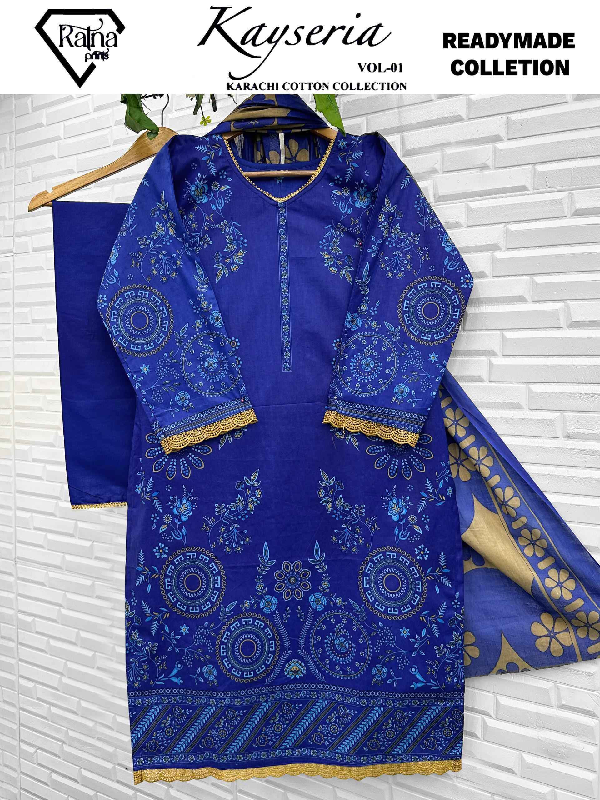 Ratna Prints Kayseria Vol 1 Readymade Cotton Dress Wholesale Rate ( 4 Pcs Catalog )