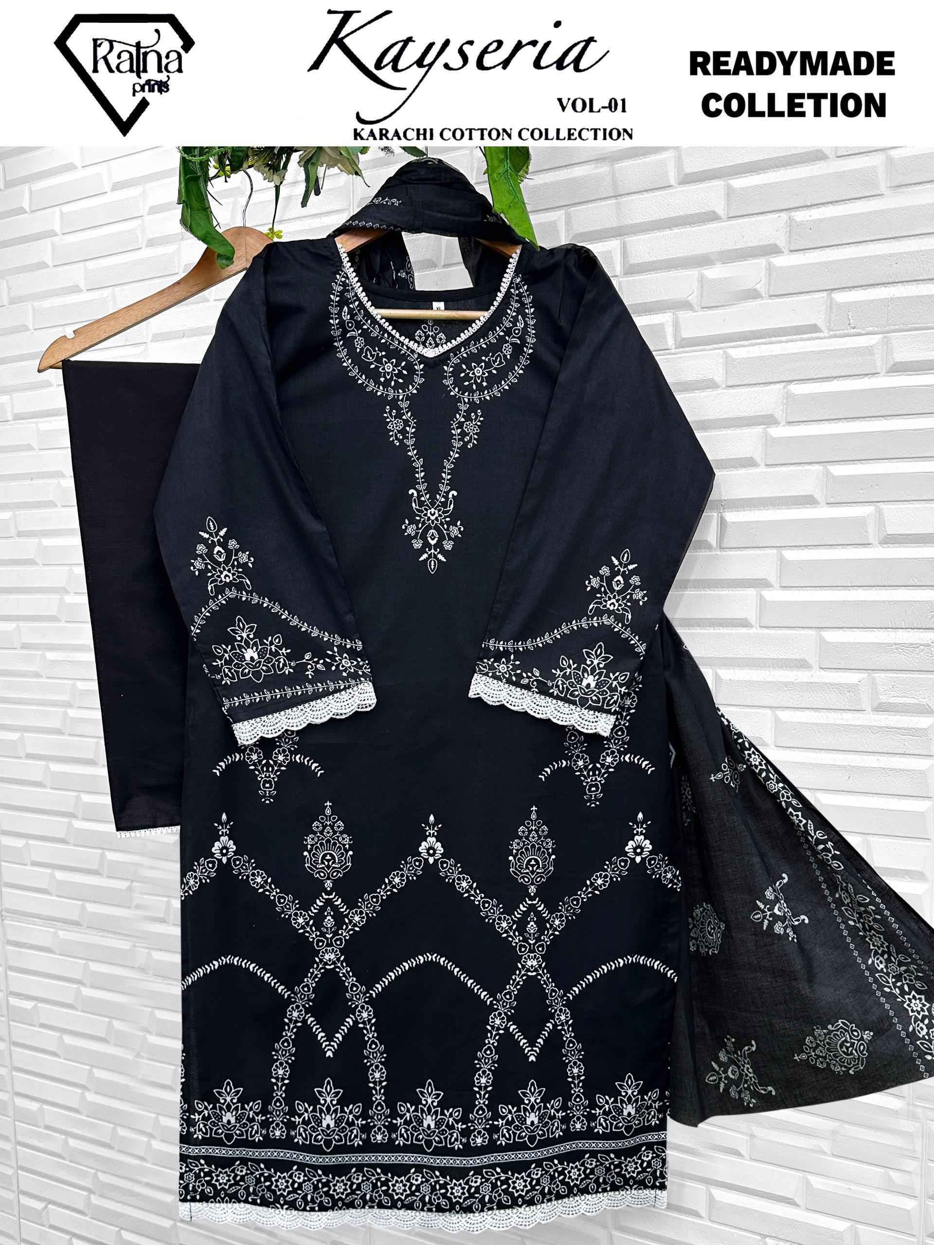 Ratna Prints Kayseria Vol 1 Readymade Cotton Dress Wholesale Rate ( 4 Pcs Catalog )