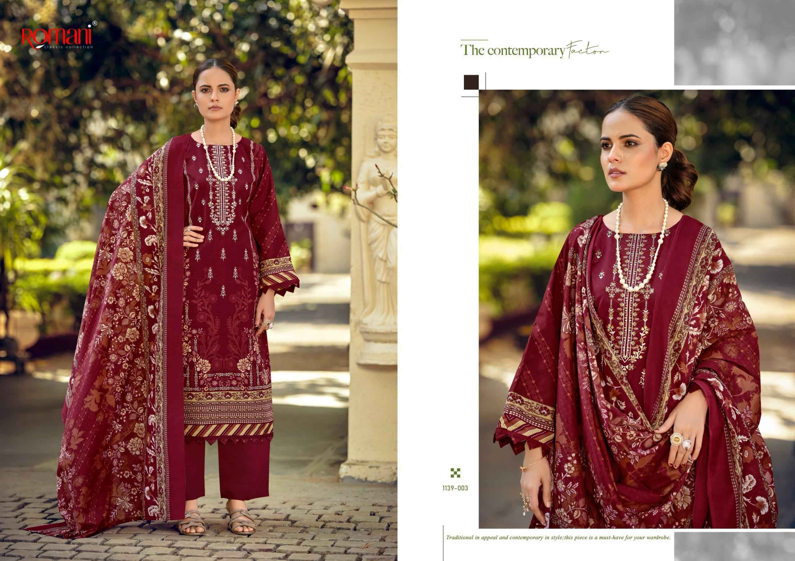 Romani Bin Kareem Vol 3 Cotton Salwar Kameez Wholesale Rate ( 8 Pcs Catalog )