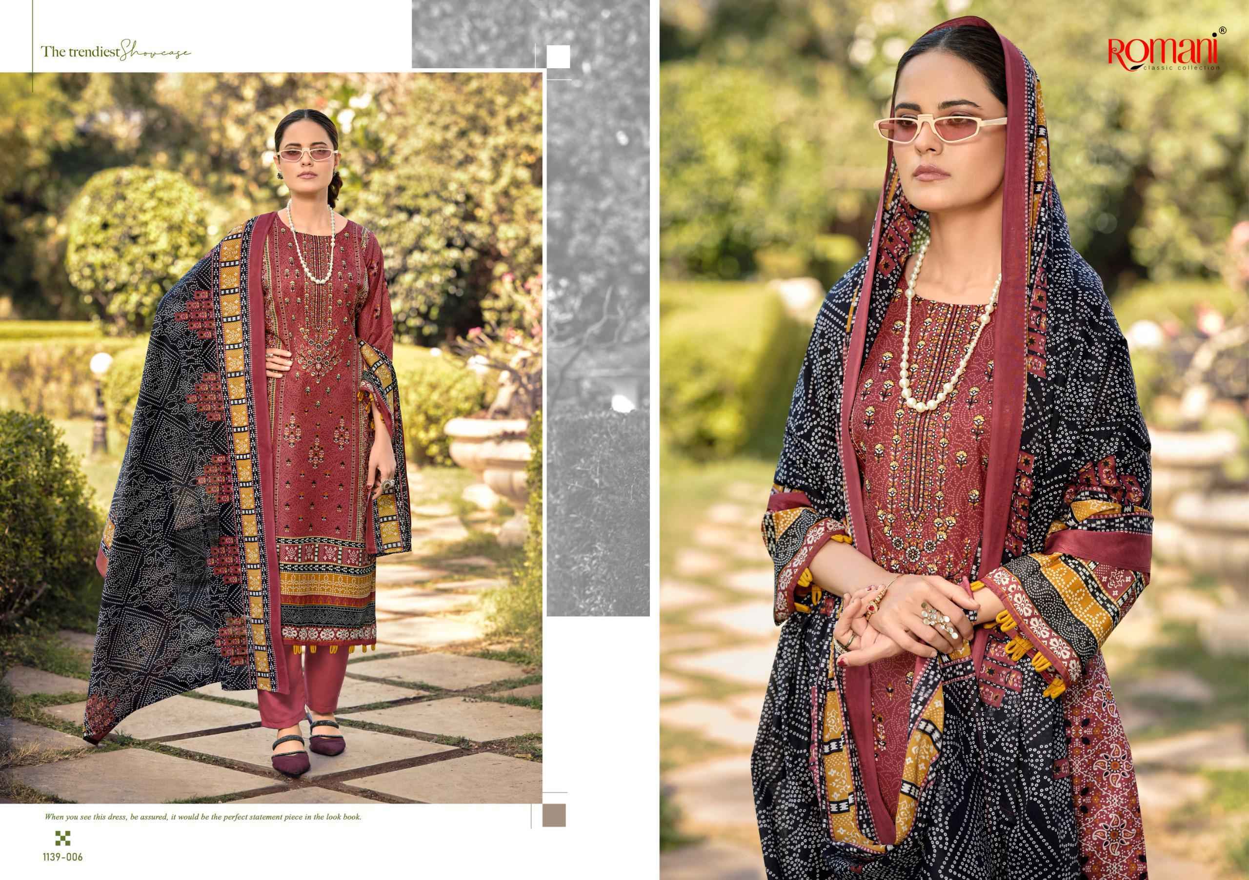 Romani Bin Kareem Vol 3 Cotton Salwar Kameez Wholesale Rate ( 8 Pcs Catalog )