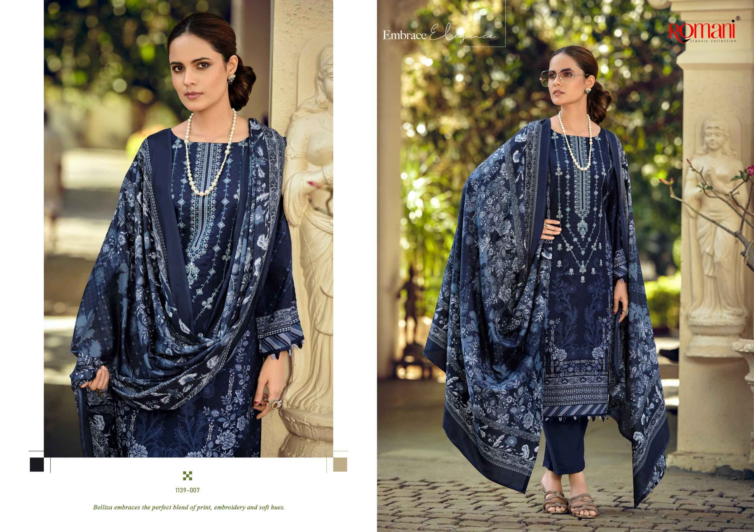 Romani Bin Kareem Vol 3 Cotton Salwar Kameez Wholesale Rate ( 8 Pcs Catalog )