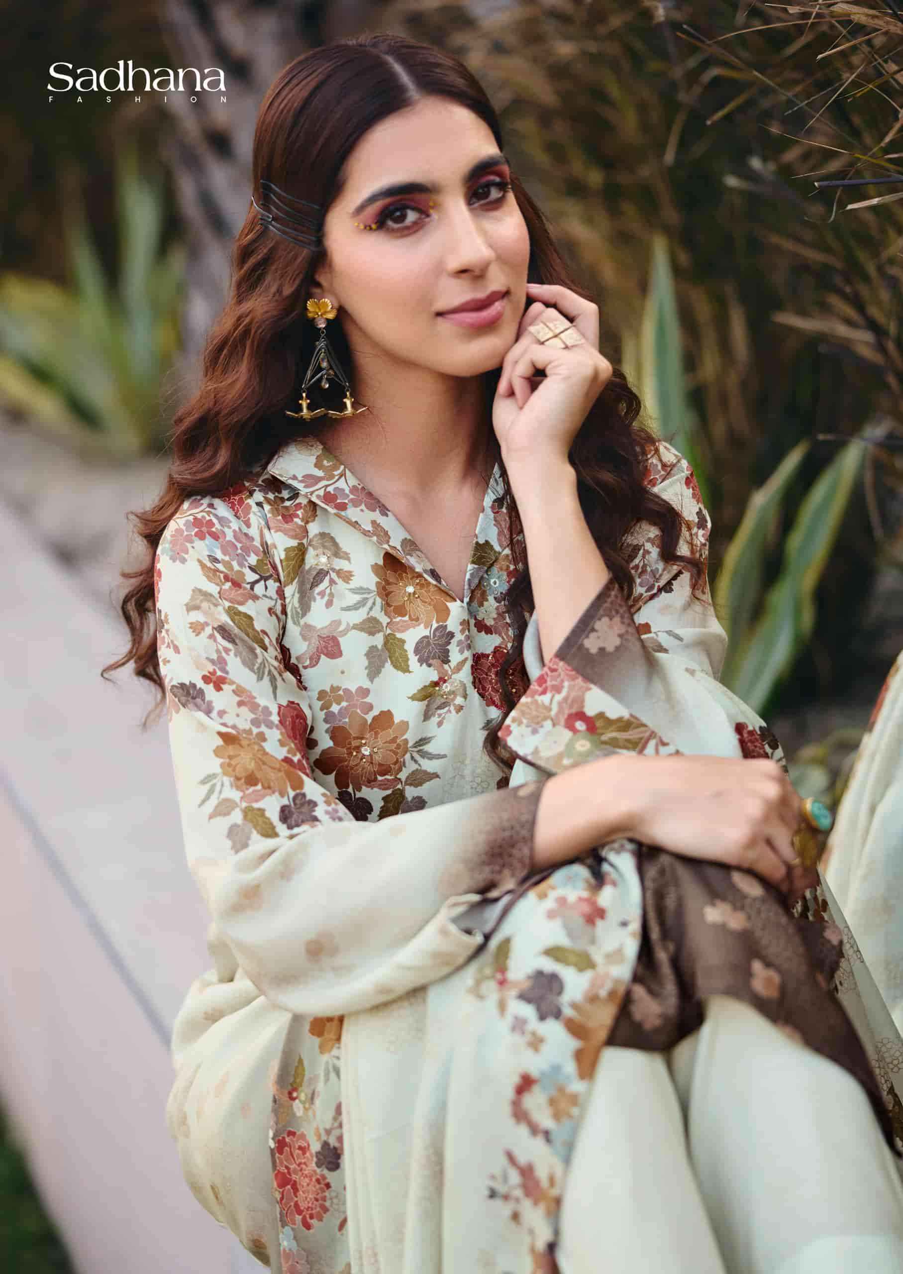 Sadhana Fashion Ether Muslin Silk Suits Latest Catalogue Wholesale Price ( 6 Pcs Catalogue )