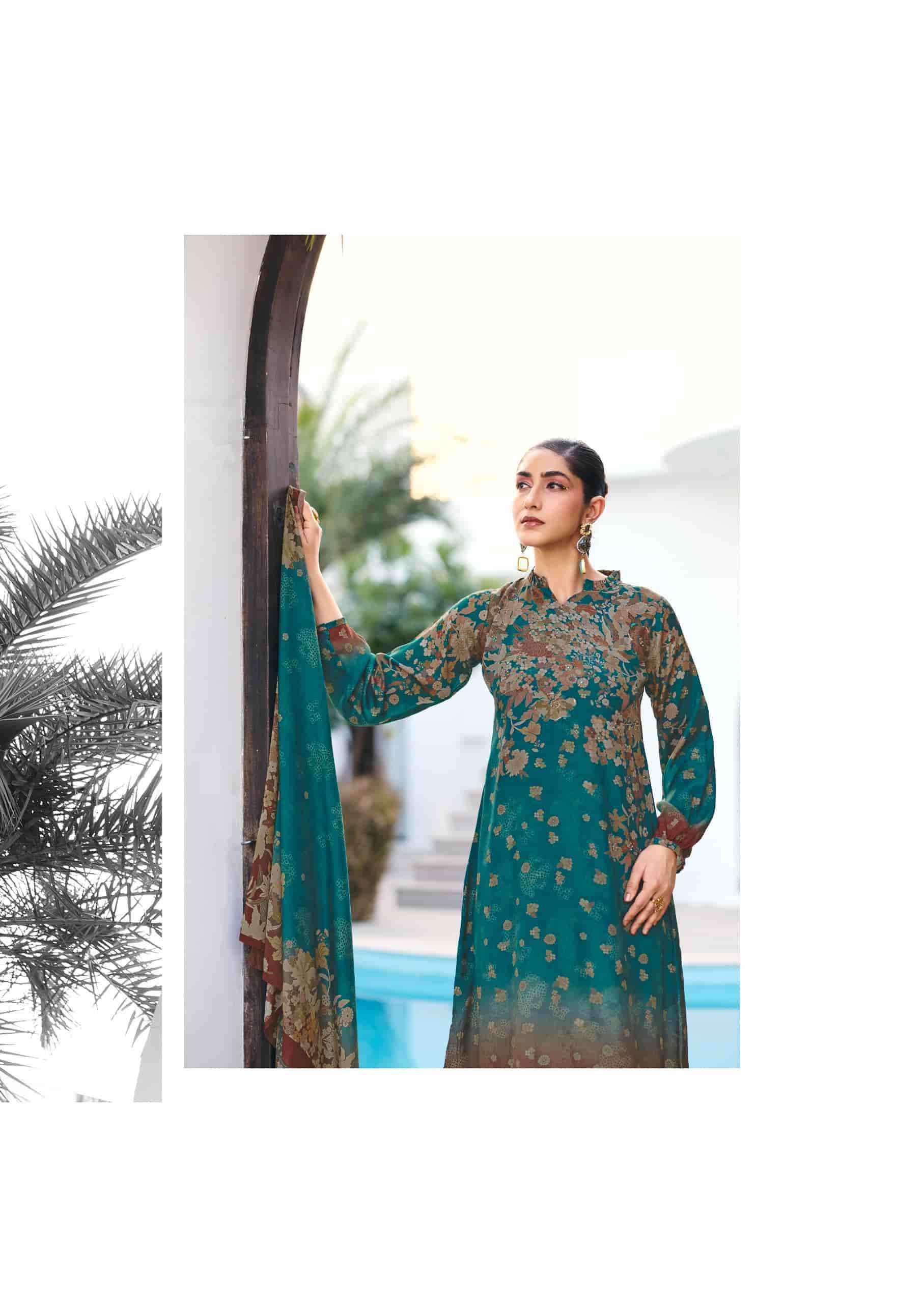 Sadhana Fashion Ether Muslin Silk Suits Latest Catalogue Wholesale Price ( 6 Pcs Catalogue )