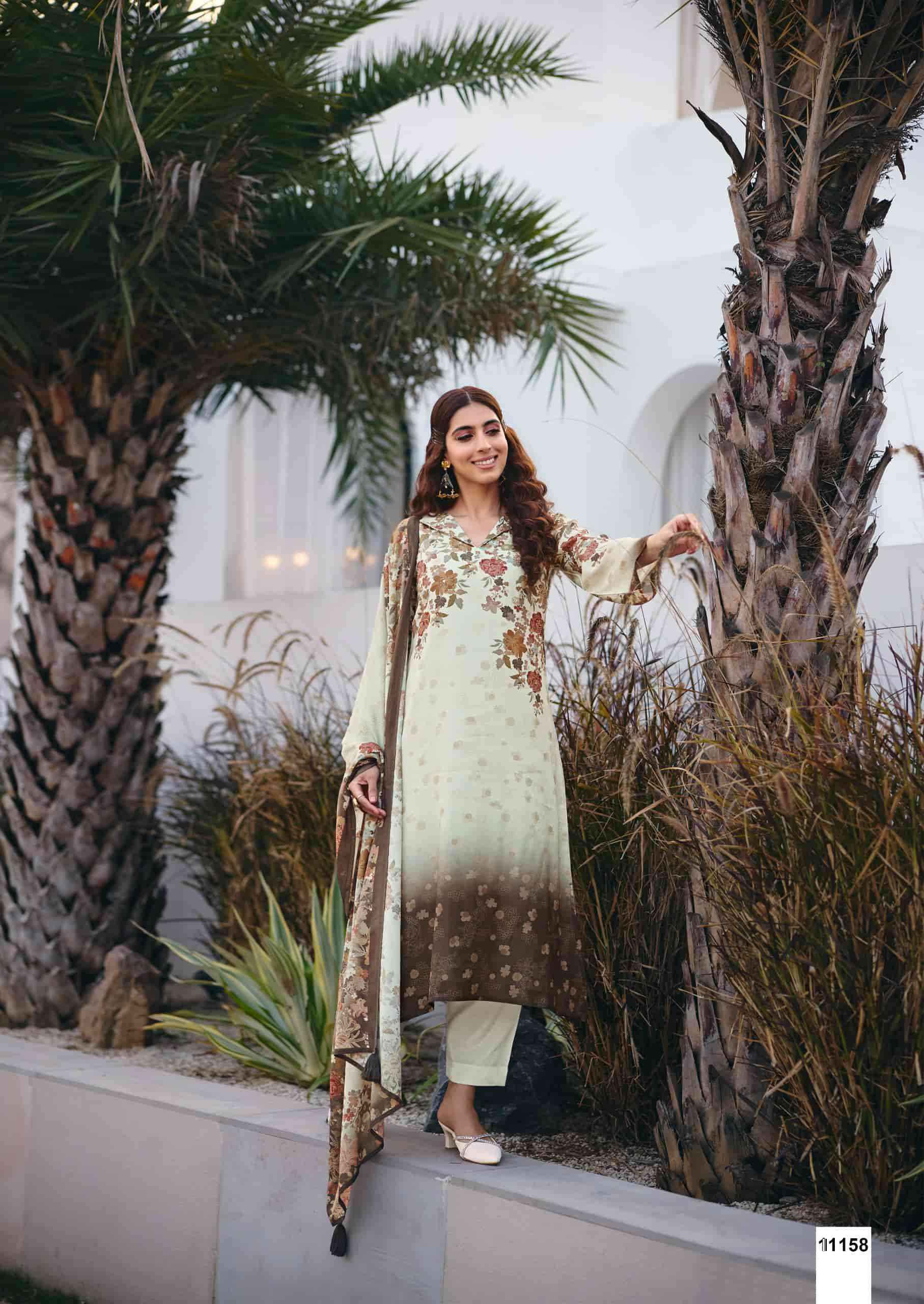 Sadhana Fashion Ether Muslin Silk Suits Latest Catalogue Wholesale Price ( 6 Pcs Catalogue )