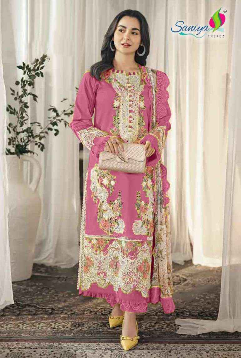 Saniya Trendz 25001 Ghi Pakistani Cotton Suit Wholesale Rate ( 3 Pcs Catalog )