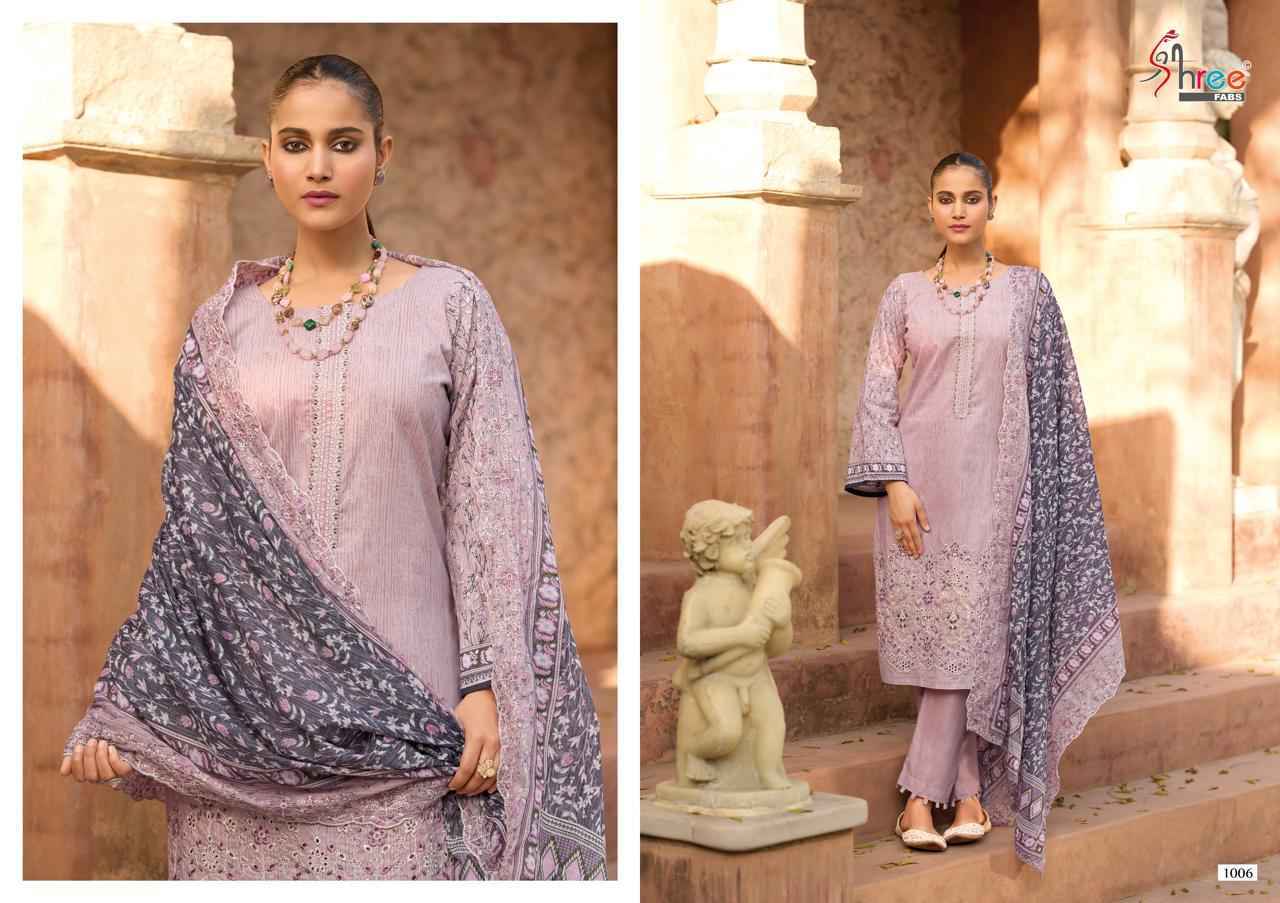 Shree Fabs Bin Saeed Lawn Collection Vol 25 Cotton Salwar Kameez Wholesale Rate ( 6 Pcs Catalog )
