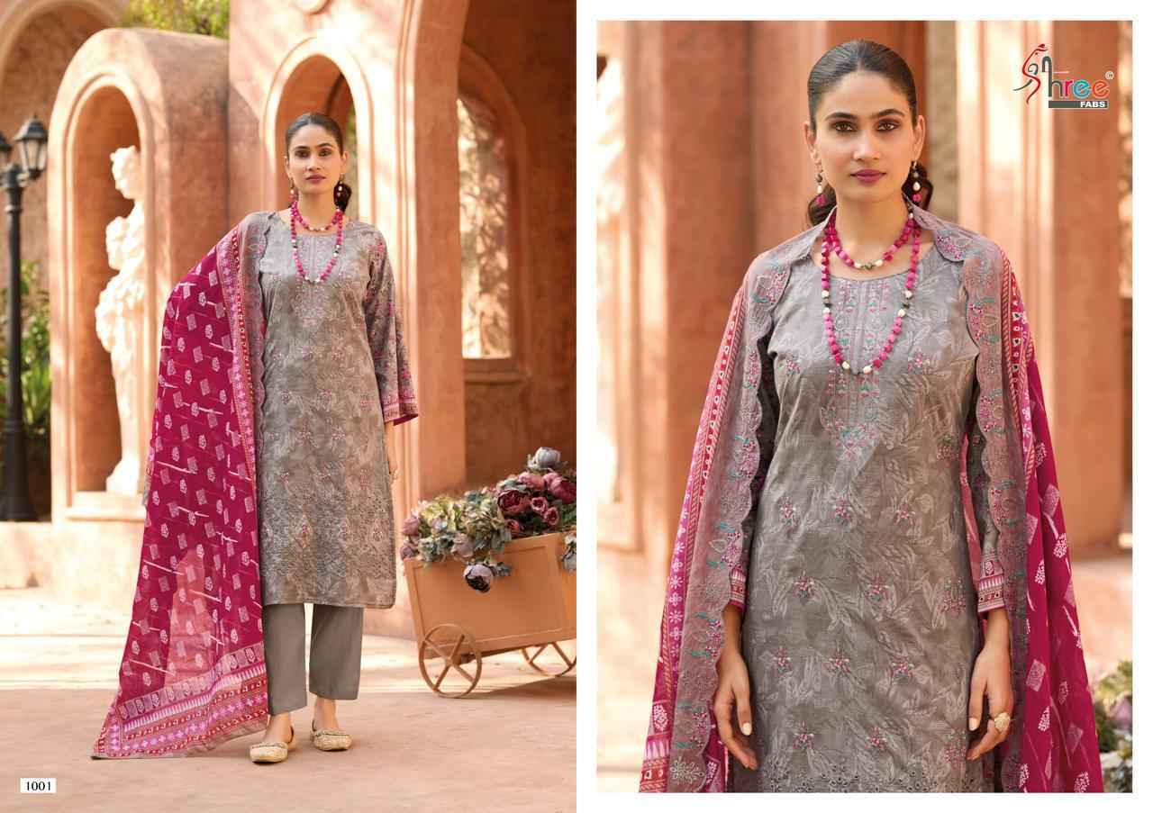 Shree Fabs Bin Saeed Lawn Collection Vol 25 Cotton Salwar Kameez Wholesale Rate ( 6 Pcs Catalog )