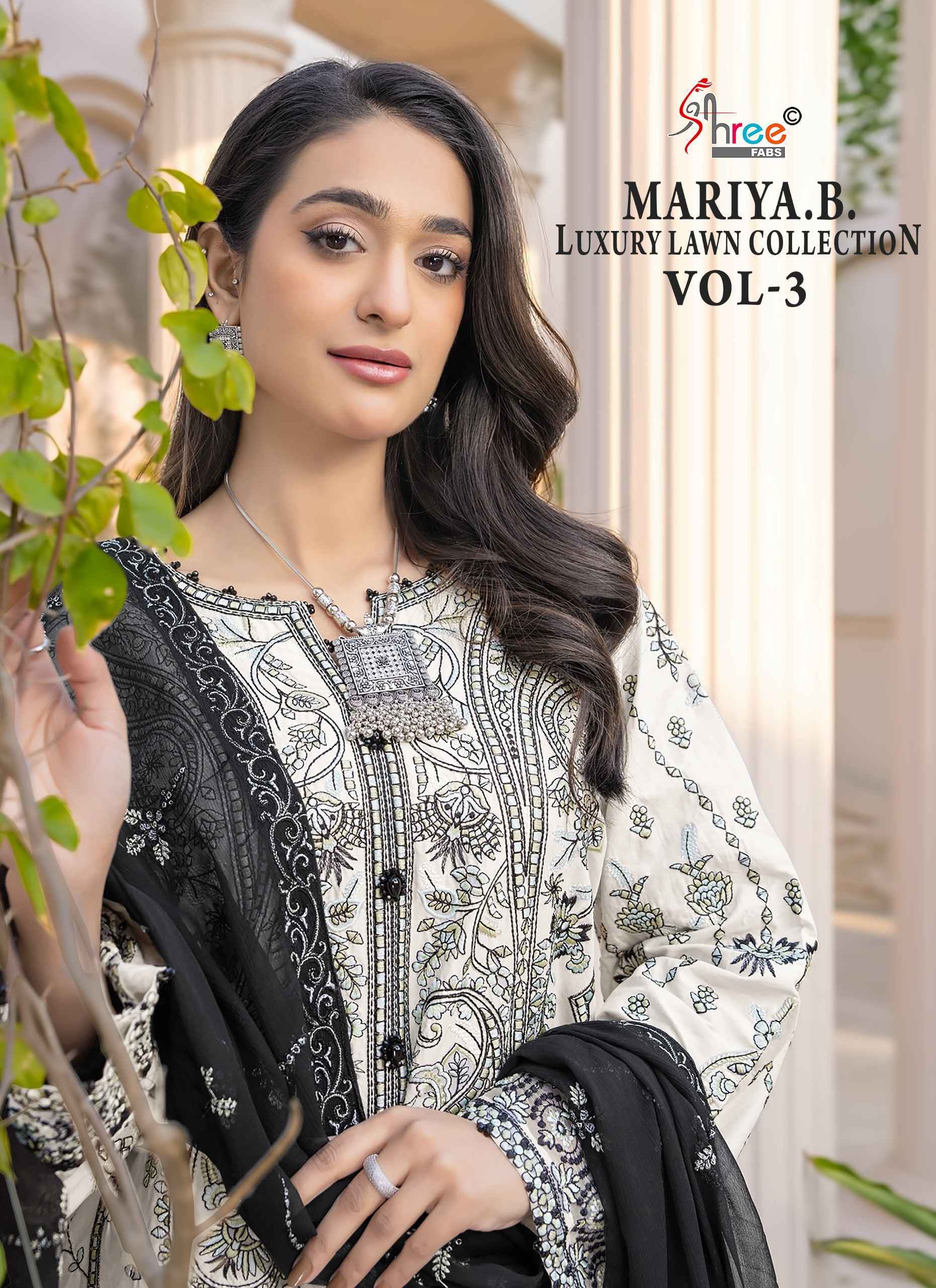 Shree Fabs Mariya B Luxury Lawn Collection Vol 3 Cotton Salwar Kameez Wholesale Rate ( 6 Pcs Catalog )
