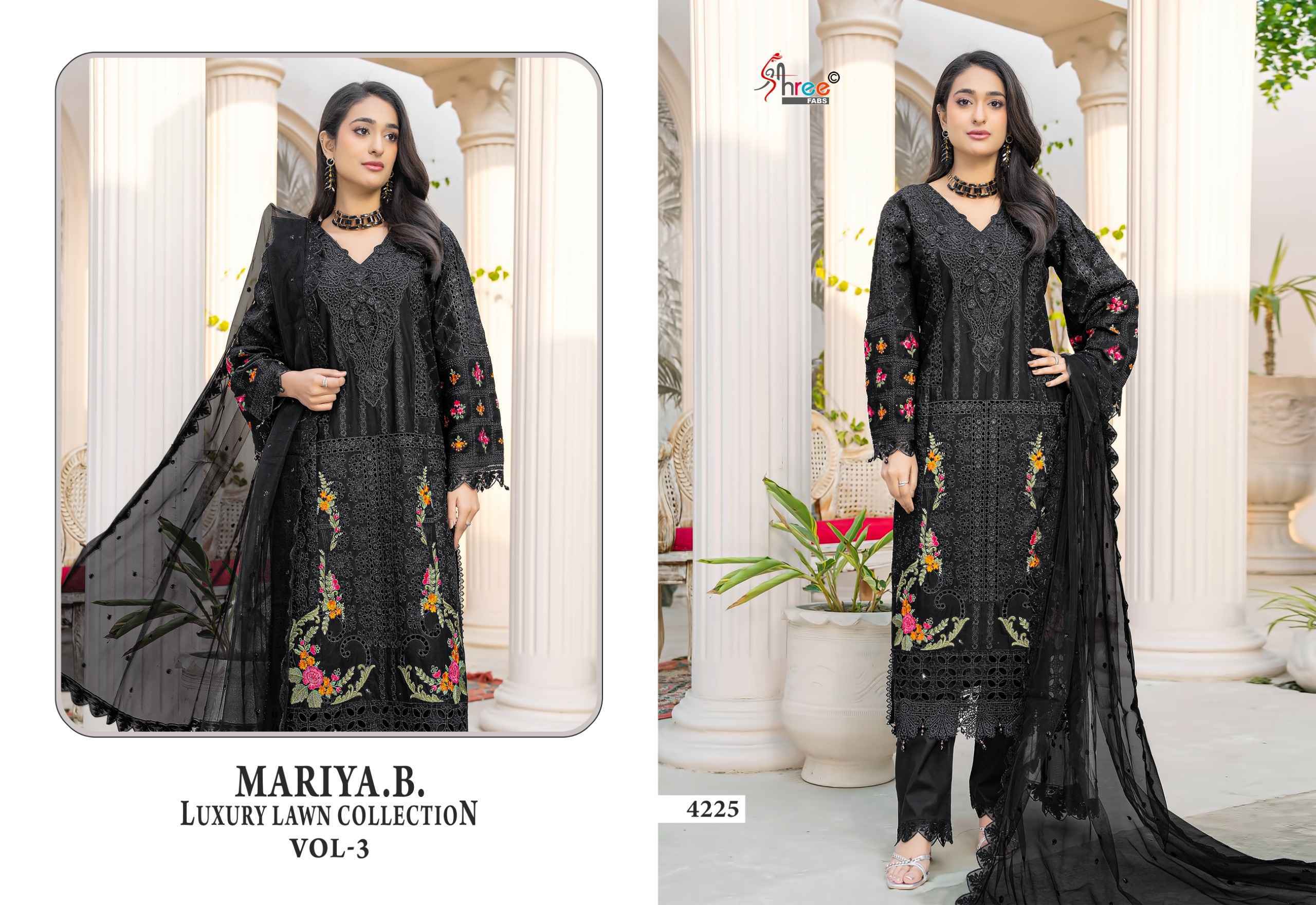Shree Fabs Mariya B Luxury Lawn Collection Vol 3 Cotton Salwar Kameez Wholesale Rate ( 6 Pcs Catalog )