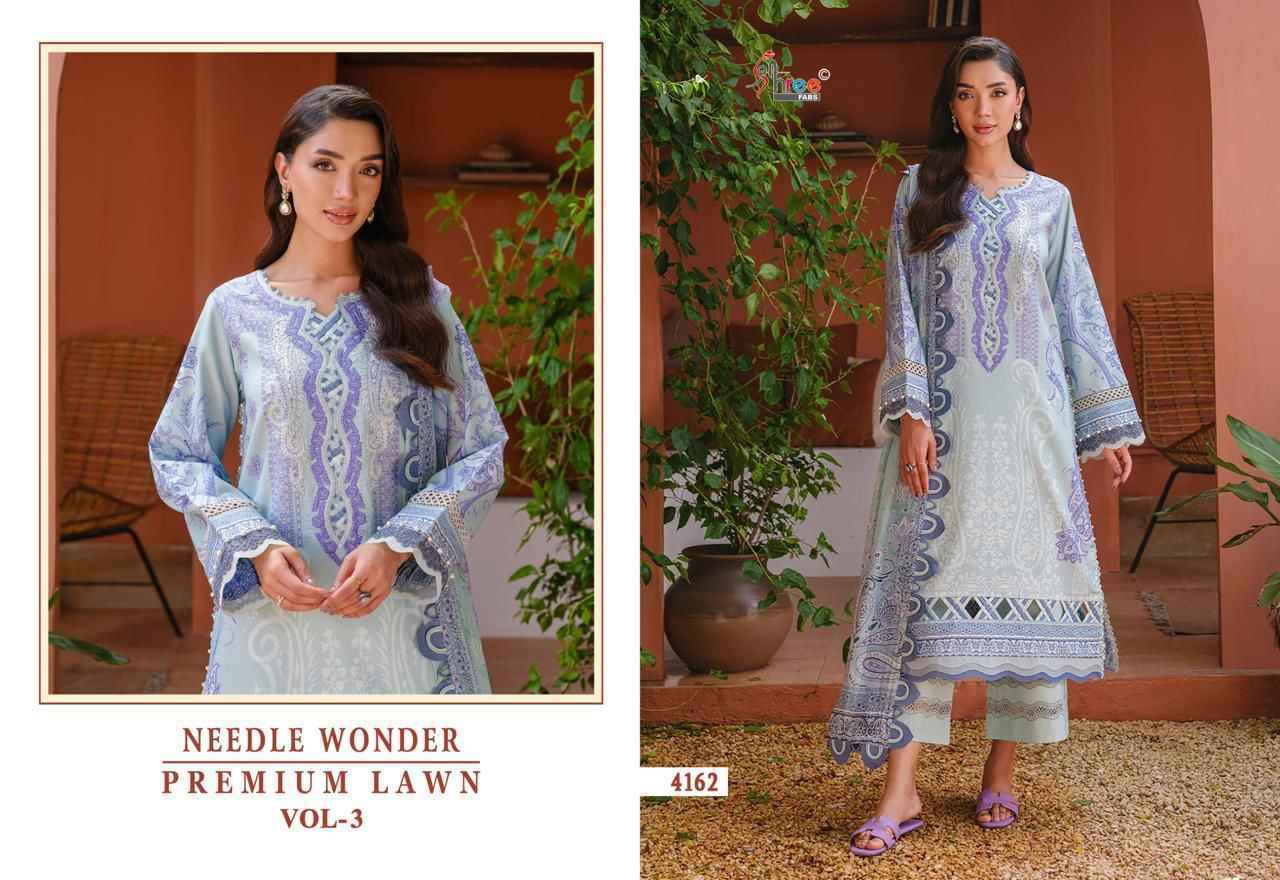 Shree Fabs Needle Wonder Premium Lawn Vol 3 Cotton Dress Material Wholesale Price ( 8 pcs Catalogue )