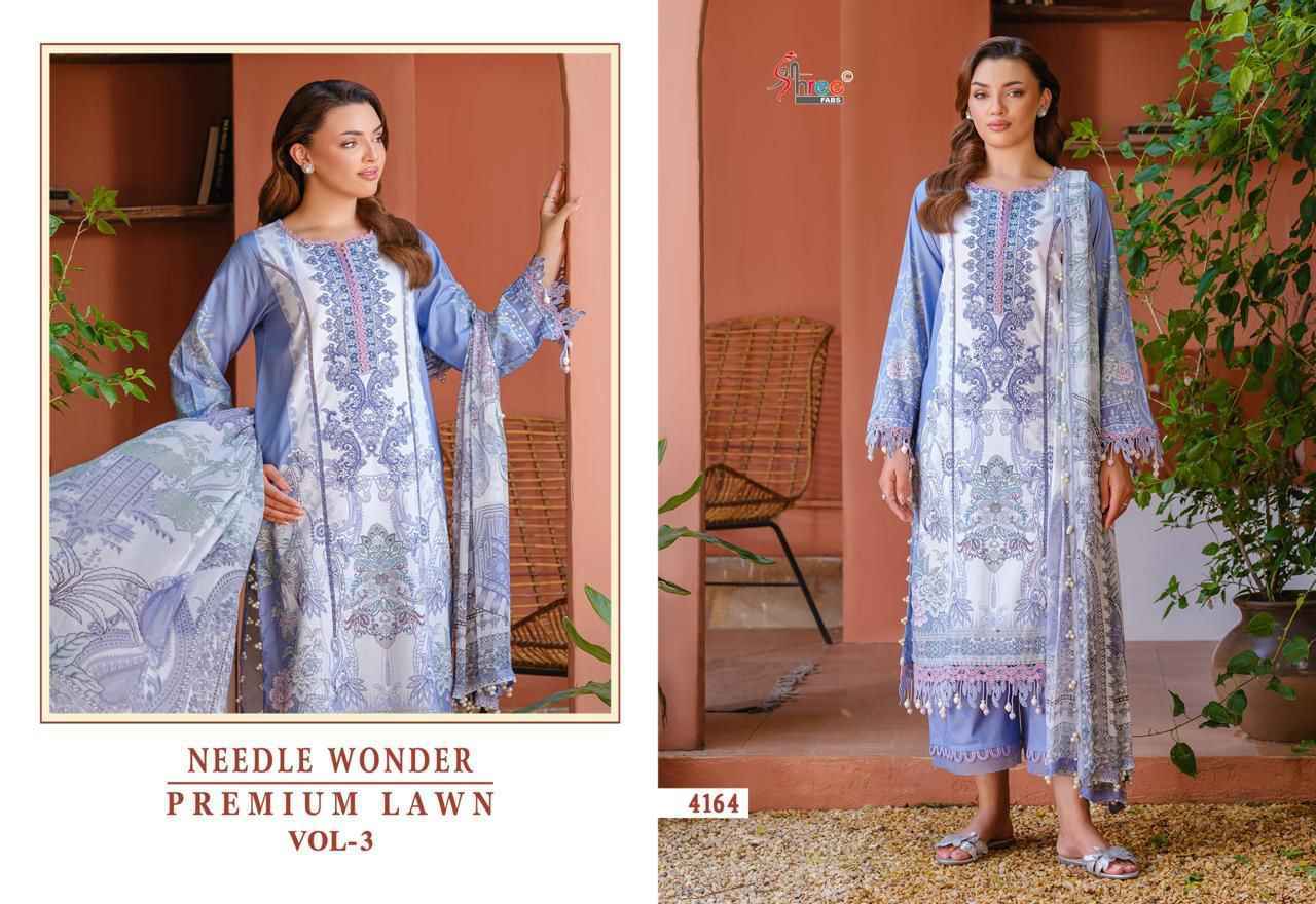 Shree Fabs Needle Wonder Premium Lawn Vol 3 Cotton Dress Material Wholesale Price ( 8 pcs Catalogue )