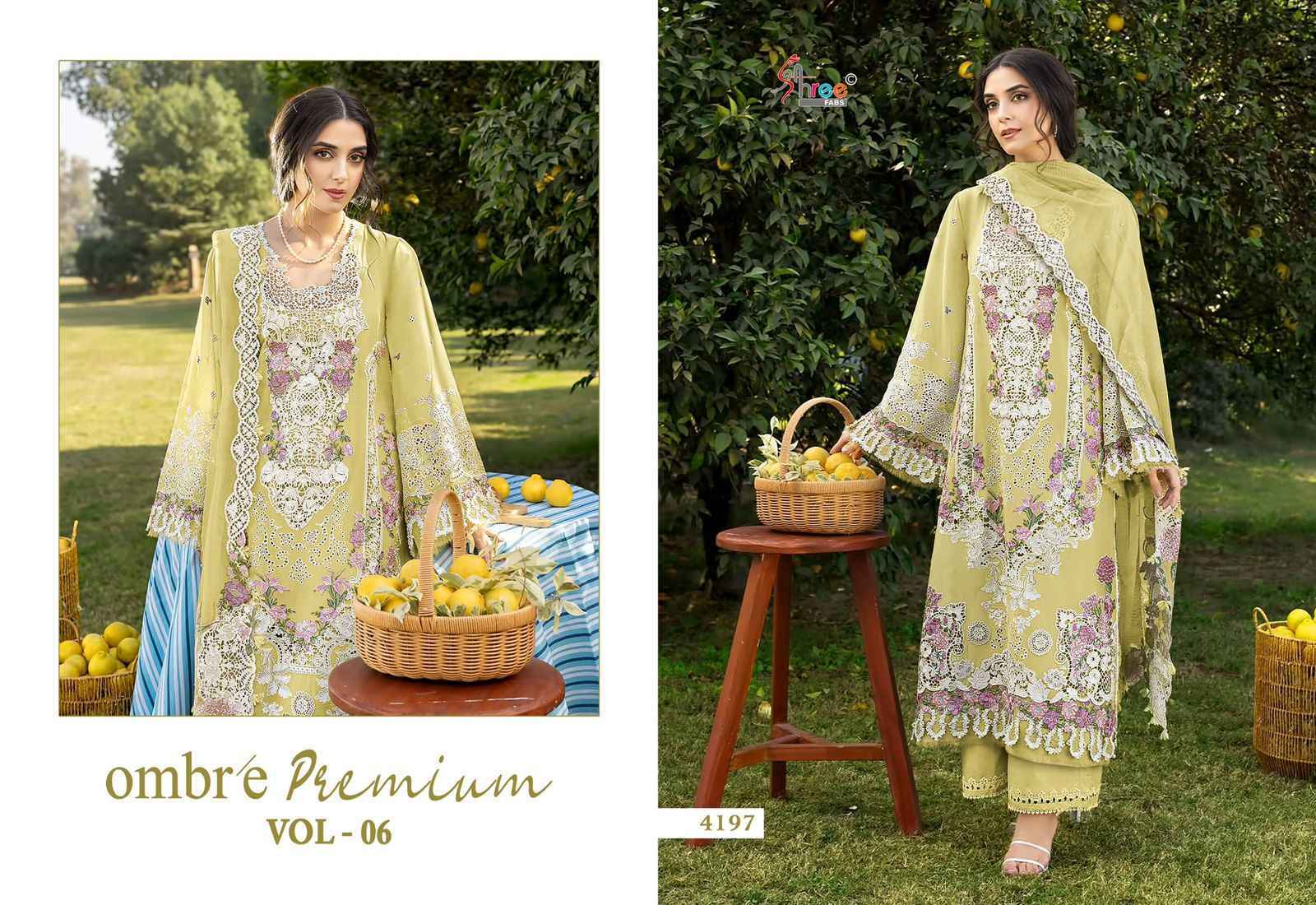 Shree Fabs Ombre Premium Vol 6 Cotton Dress Material Wholesale Price ( 6 pcs Catalogue )