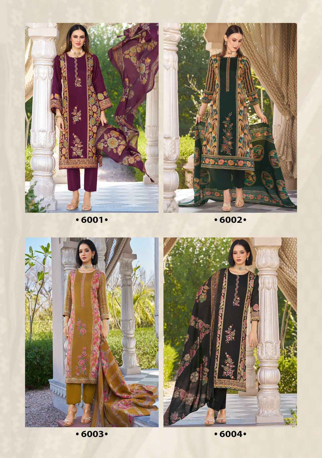 Suryajyoti Kaamini Vol 6 Jam Satin Salwar Kameez Wholesale Rate ( 6 Pcs Catalog )