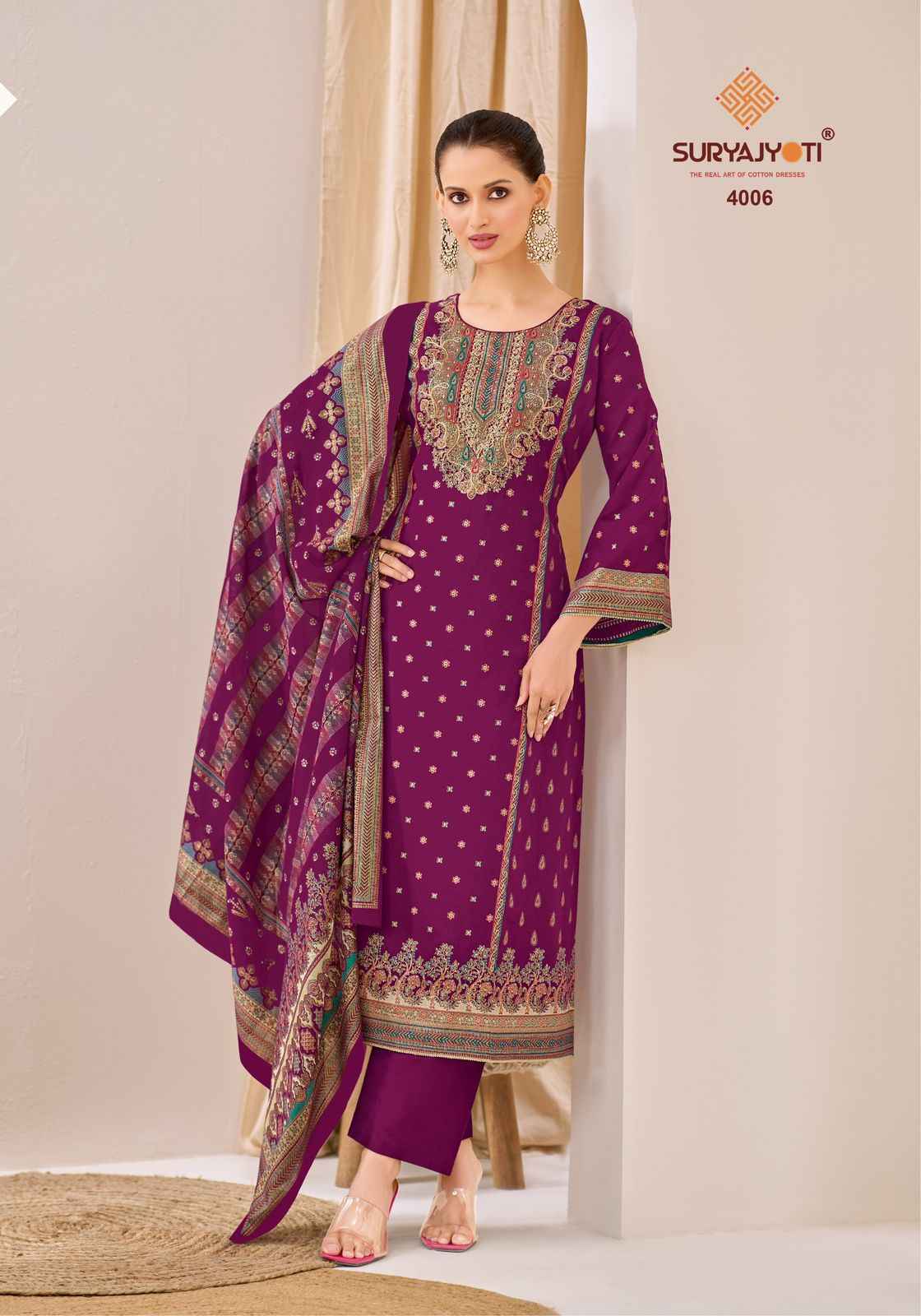 Suryajyoti Komal Vol 3 Modal Salwar Kameez Wholesale Rate ( 6 Pcs Catalog )