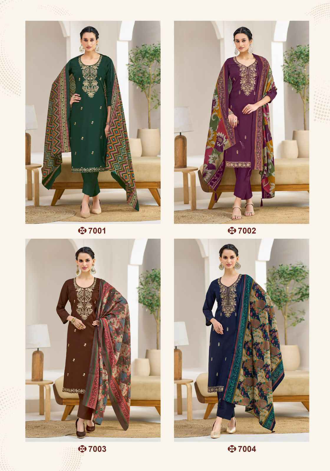 Suryajyoti Pashan Vol 7 Jam Satin Salwar Kameez Wholesale Rate ( 6 Pcs Catalog )