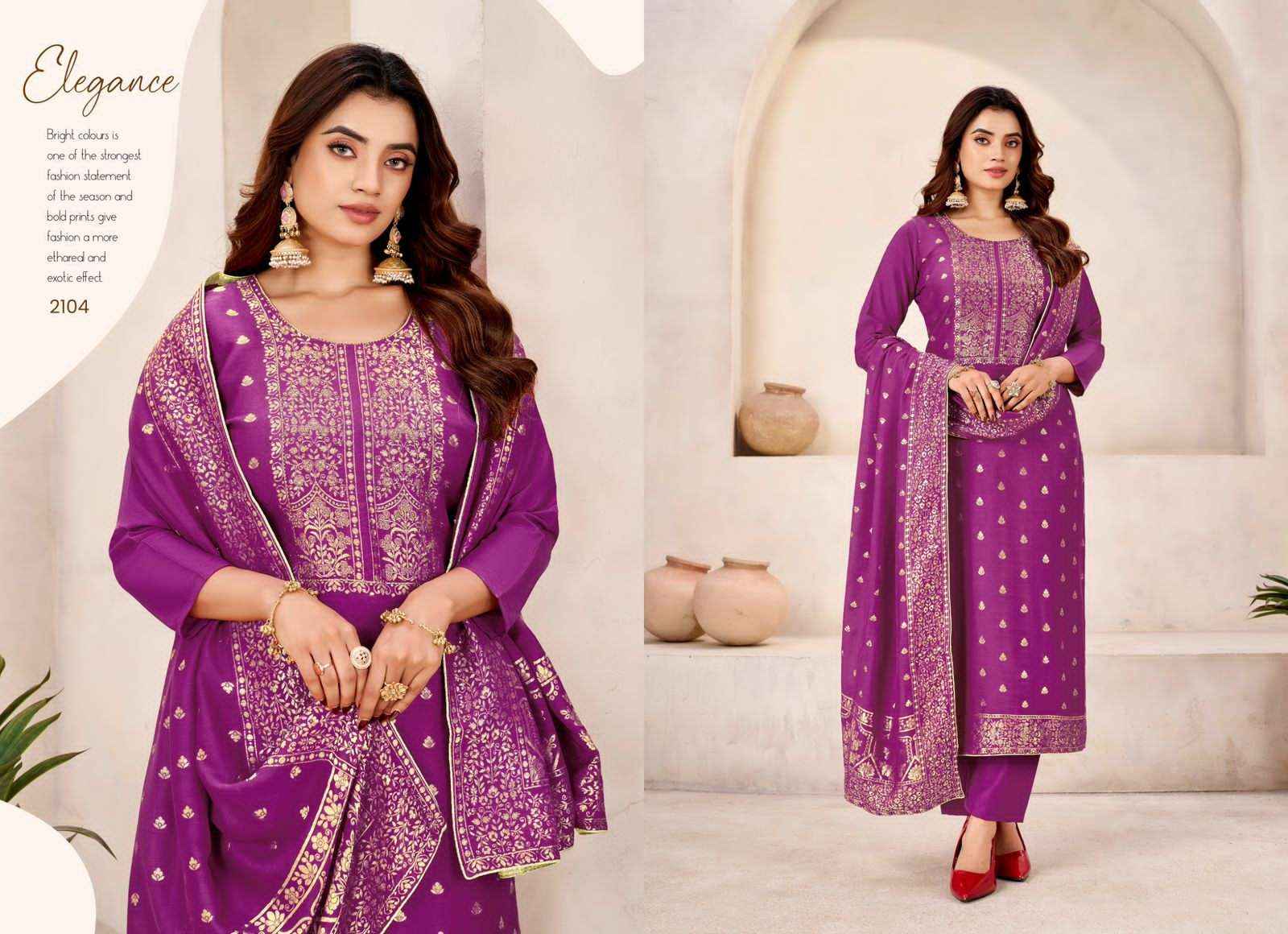 Tanishk Fashion Mayra Pure Muslin Jacquard Dress Material Wholesale Price ( 4 Pcs Catalogue )