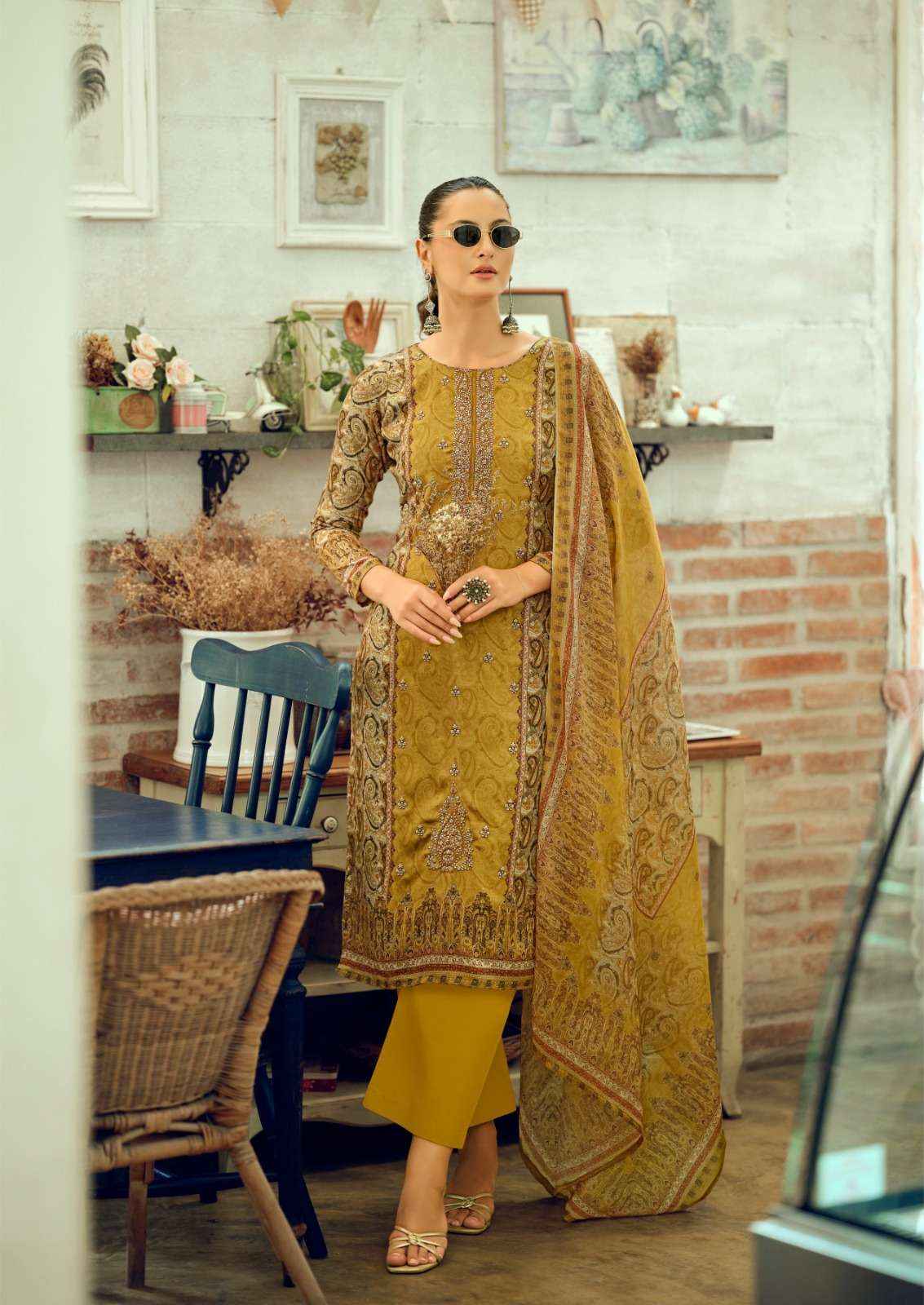 The Hermitage Shop Aaranya Edition 3 Digital Printed Cotton Salwar Kameez Wholesale Rate ( 4 Pcs Catalog )