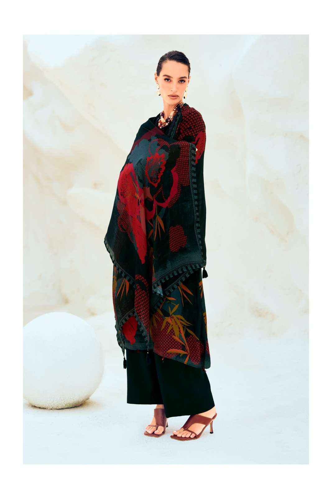 Varsha The Print Stories Discostar Digital Printed Crape Silk Salwar Kameez Wholesale Rate ( 4 Pcs Catalog )