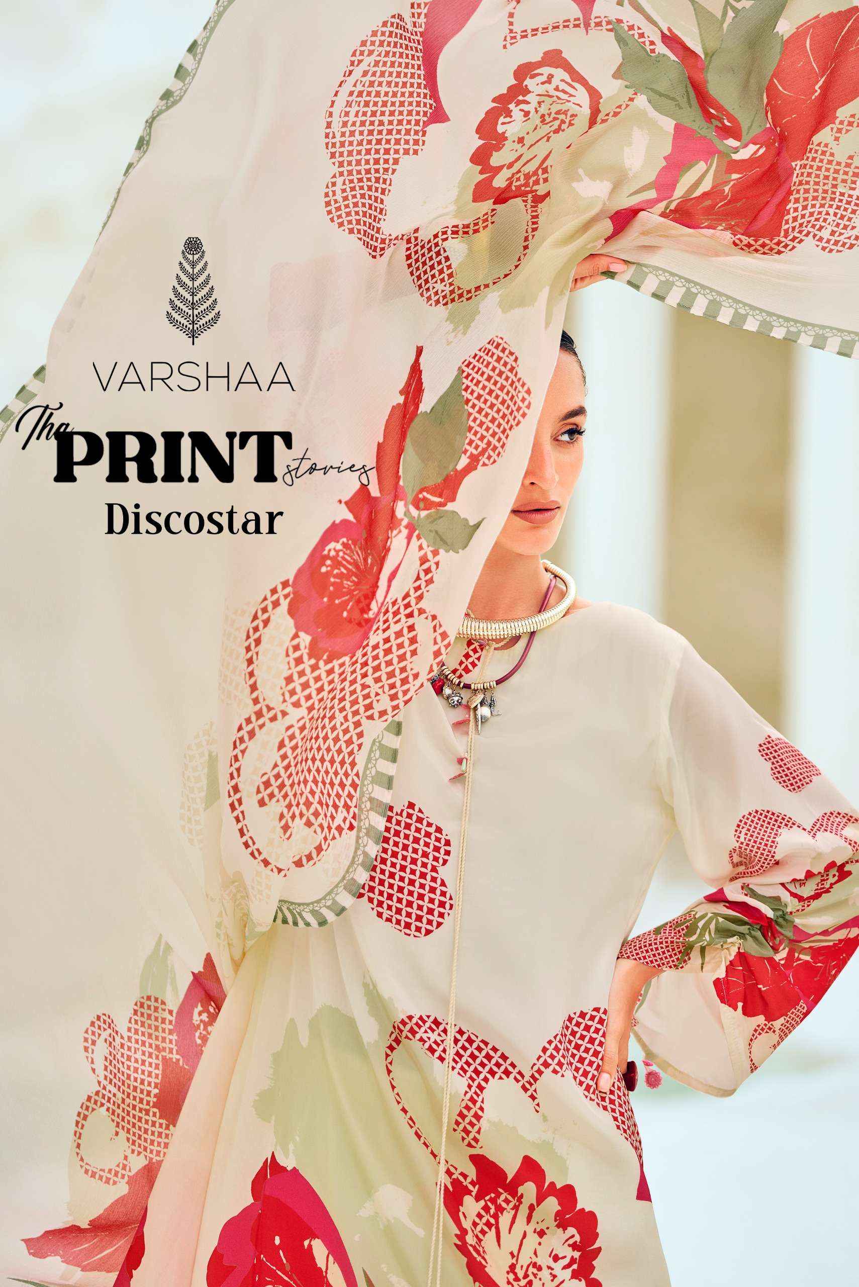 Varsha The Print Stories Discostar Digital Printed Crape Silk Salwar Kameez Wholesale Rate ( 4 Pcs Catalog )