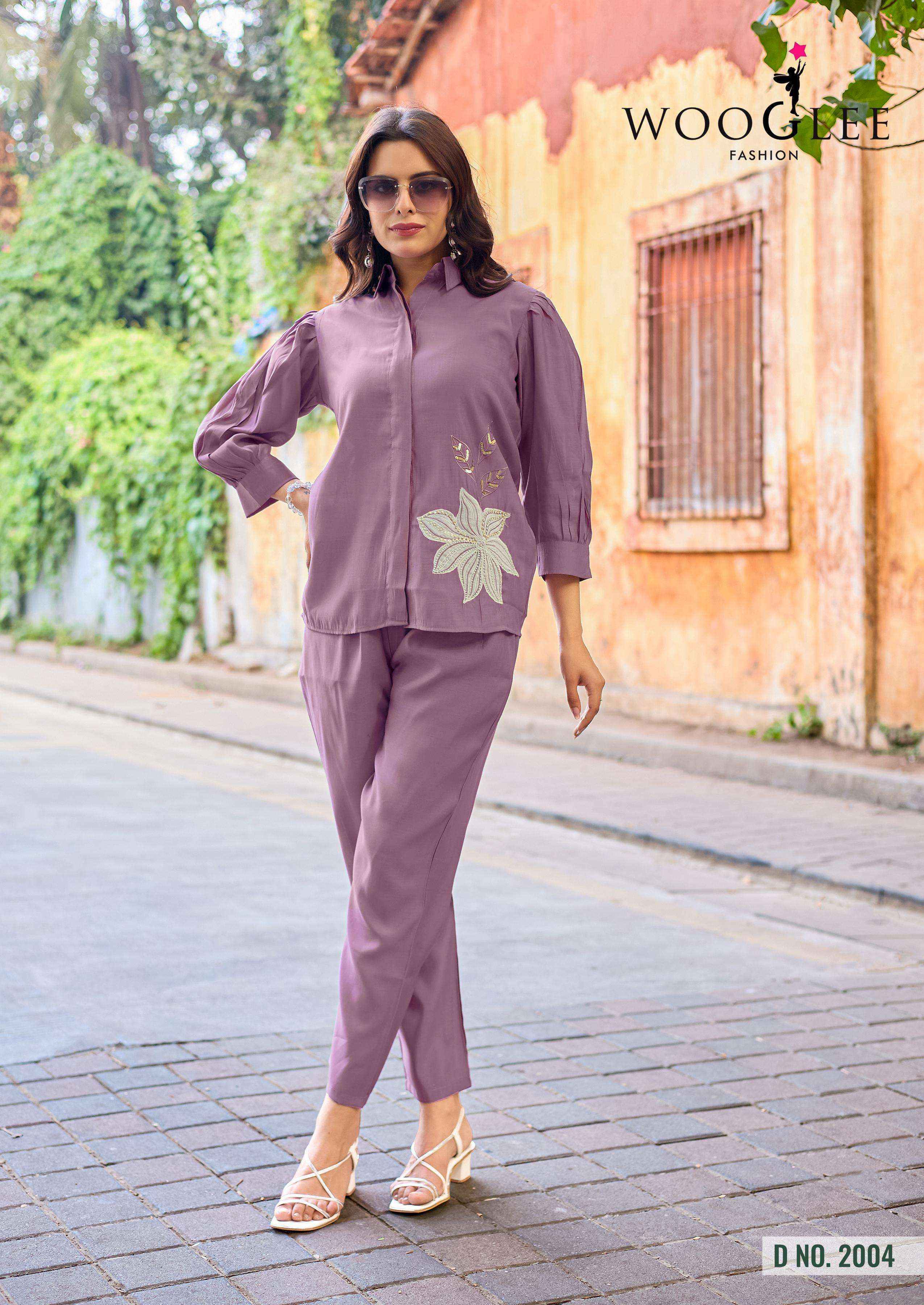 Wooglee Fashion High Look Viscose Silk Co ord Set ( 6 pcs Catalogue )