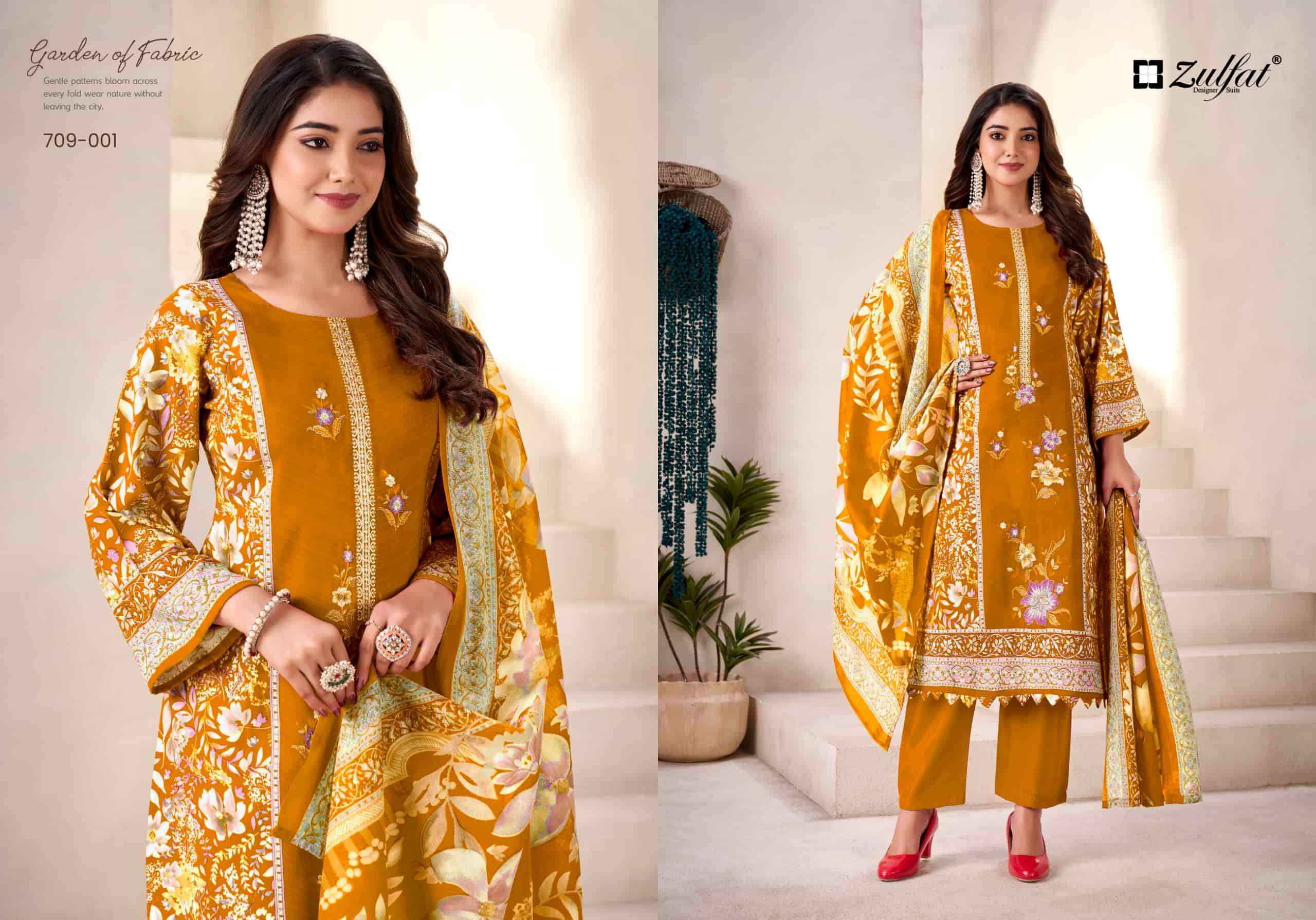 Zulfat Amina Fancy Rayon Salwar Kameez Wholesale Rate ( 4 Pcs Catalog )