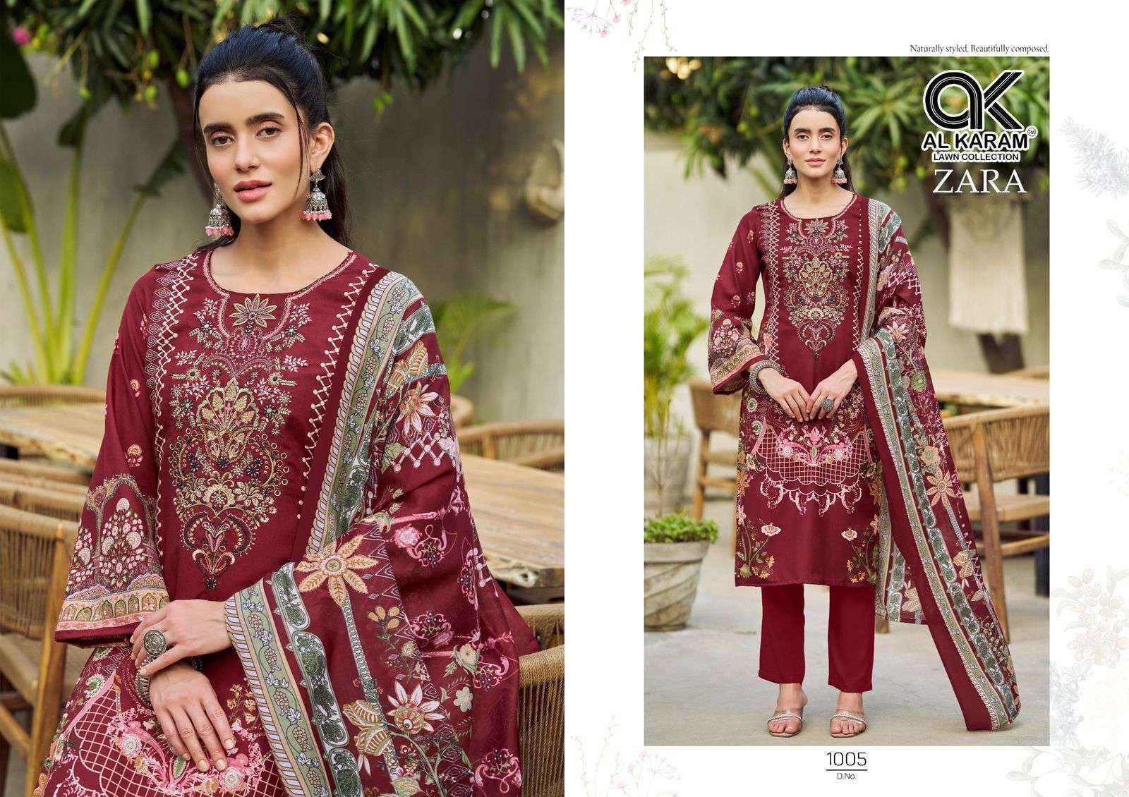 Al Karam Zara Fancy Rayon Salwar Kameez Wholesale Rate ( 6 Pcs Catalog )