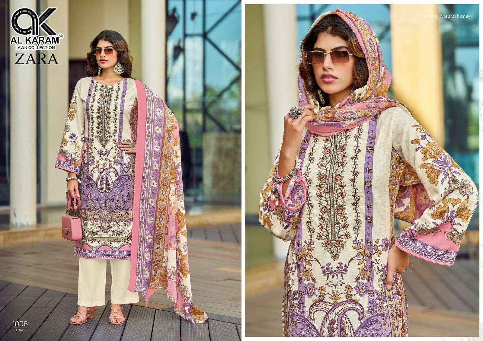 Al Karam Zara Fancy Rayon Salwar Kameez Wholesale Rate ( 6 Pcs Catalog )
