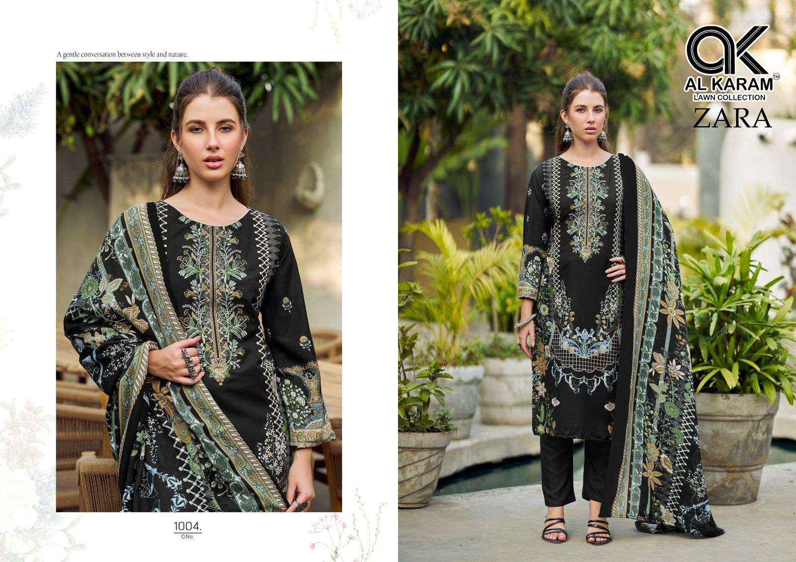 Al Karam Zara Fancy Rayon Salwar Kameez Wholesale Rate ( 6 Pcs Catalog )