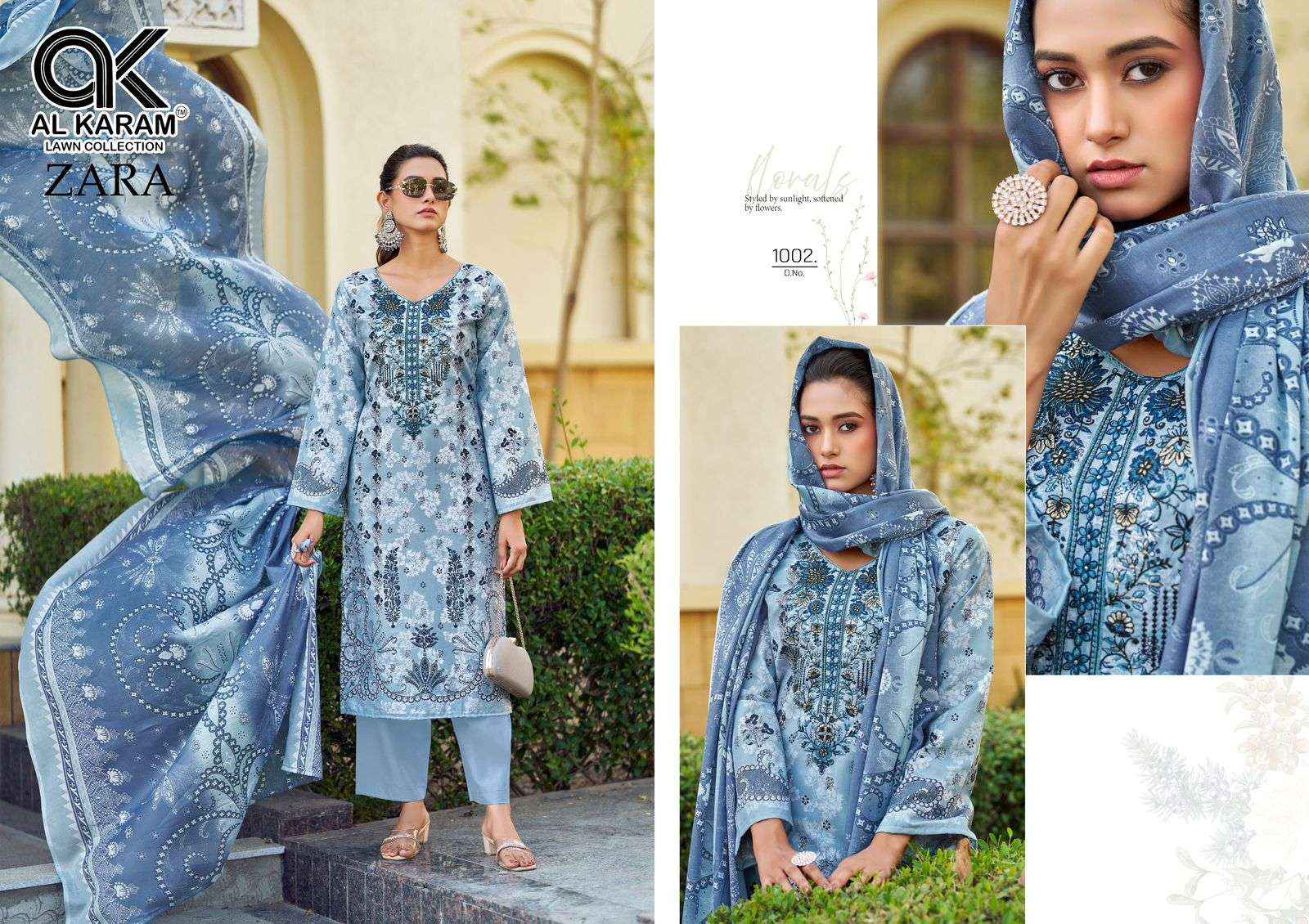 Al Karam Zara Fancy Rayon Salwar Kameez Wholesale Rate ( 6 Pcs Catalog )