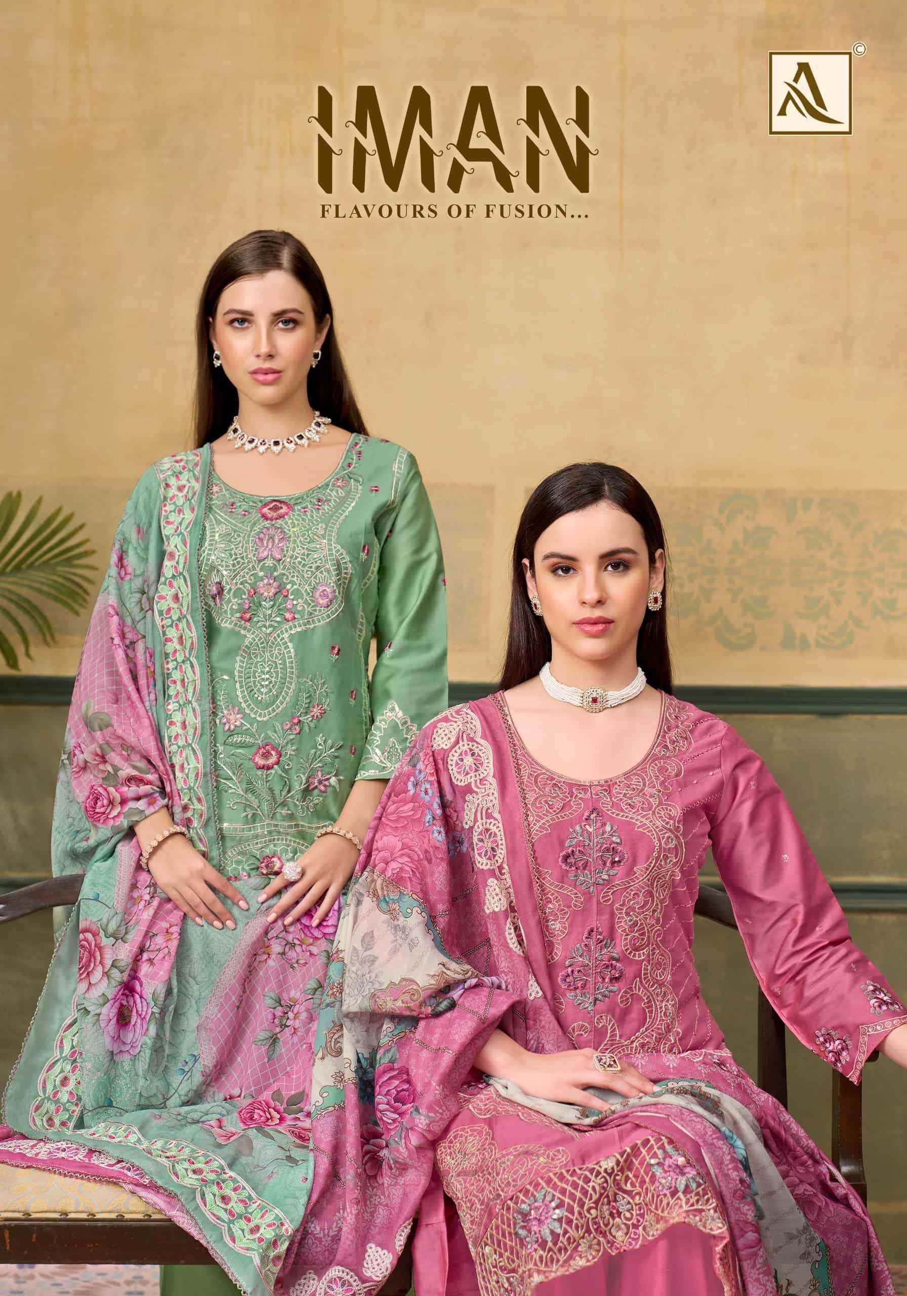 Alok Suit Iman Pure Jam Cotton Pakistani Dress Material Wholesale Price ( 4 Pcs Catalogue )
