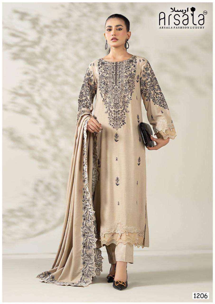 Arsala Amira Vol 12 Pure lawn Cotton Kurti Pant Dupatta Set Wholesale Rate ( 6 Pcs Catalog )