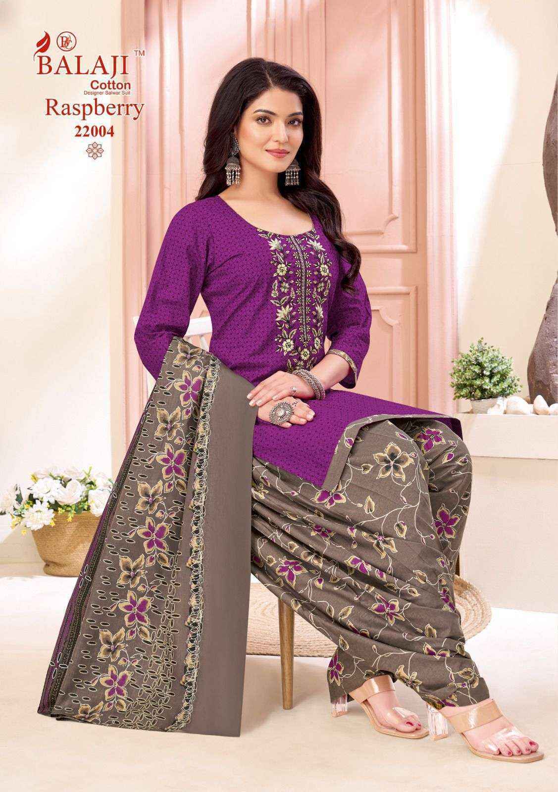 Balaji Raspberry Vol 22 Cotton Dress Material Wholesale Online Price ( 12 pcs Catalogue )