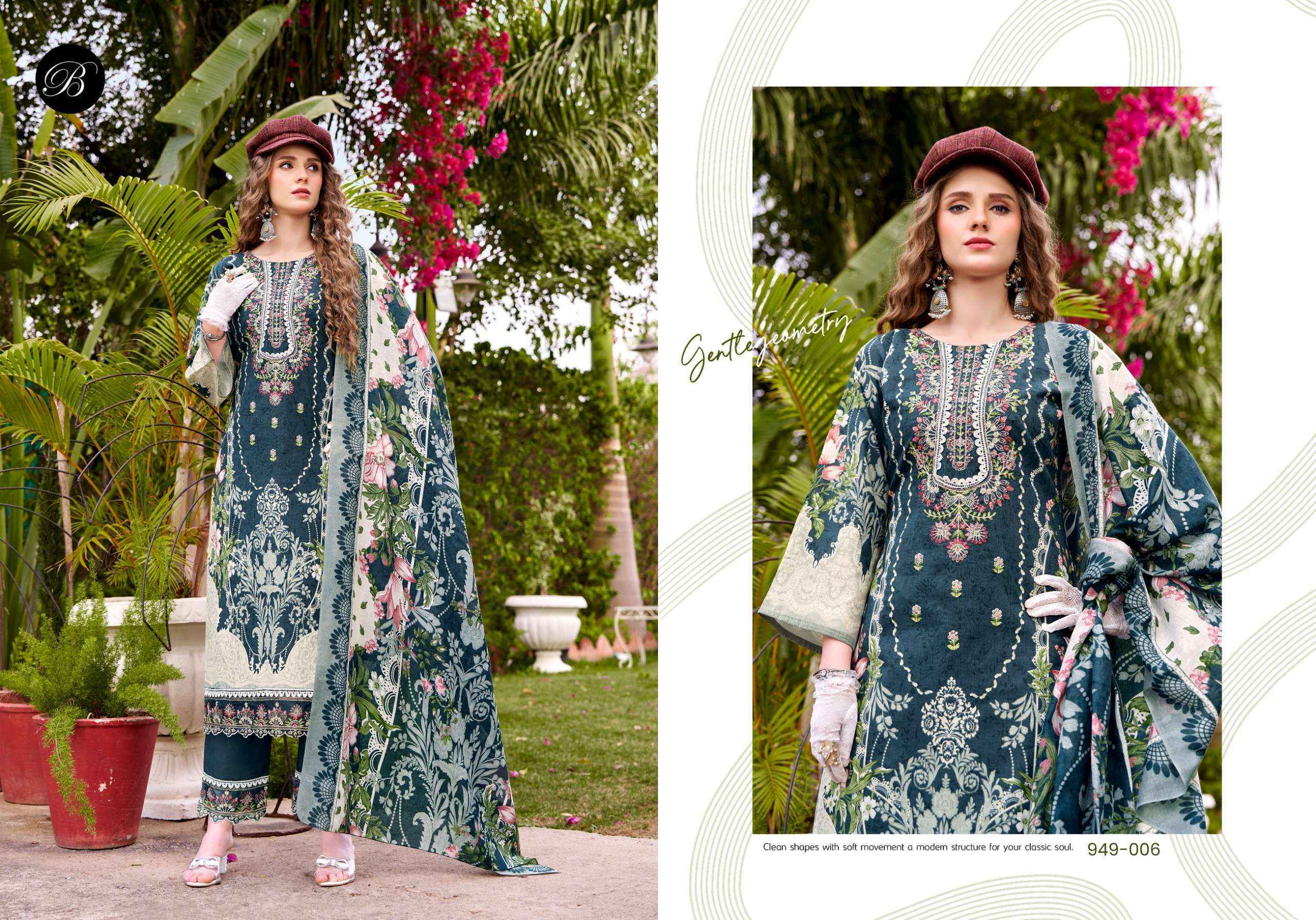 Belliza Designer Gulistaan Cotton Dress Material Wholesale Price ( 8 pcs Catalogue )
